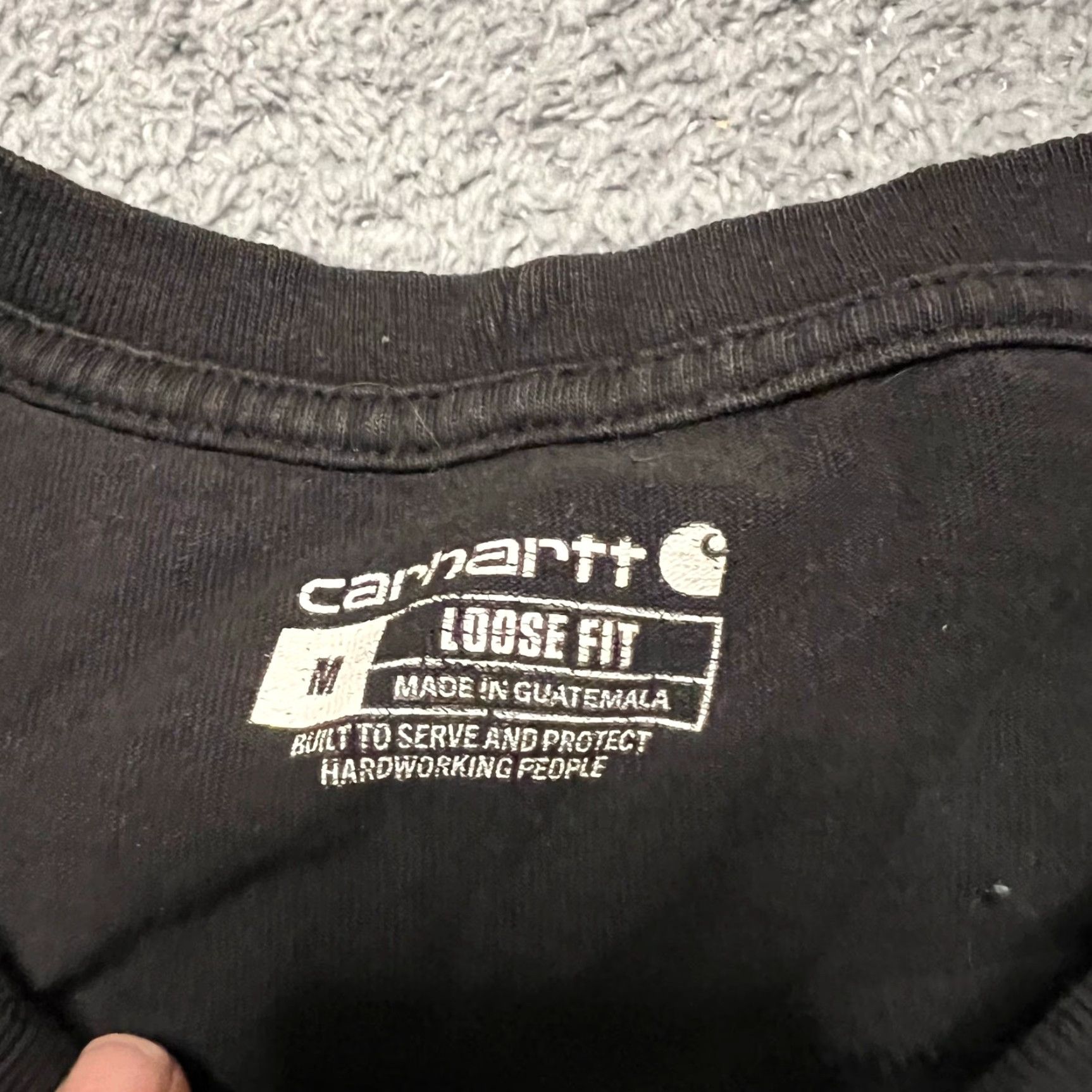 Carhartt Carhartt Shirt Mens Medium Loose Long Sleeve Crew Work Faded Black Size US M / EU 48-50 / 2 - 6 Thumbnail