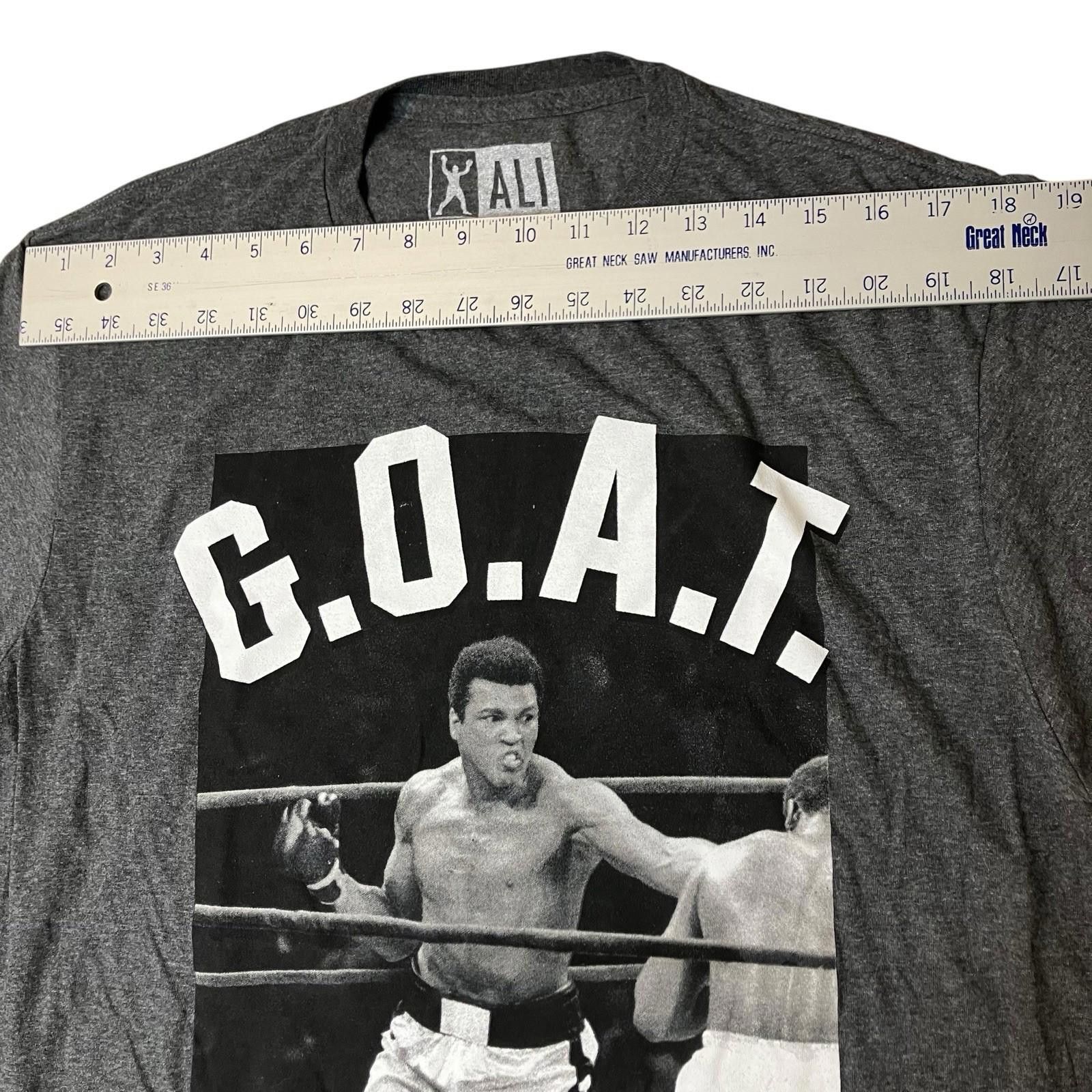 Designer Muhammad Ali T-Shirt L G.O.A.T. Greatest Of All Time Boxing Size US L / EU 52-54 / 3 - 5 Thumbnail