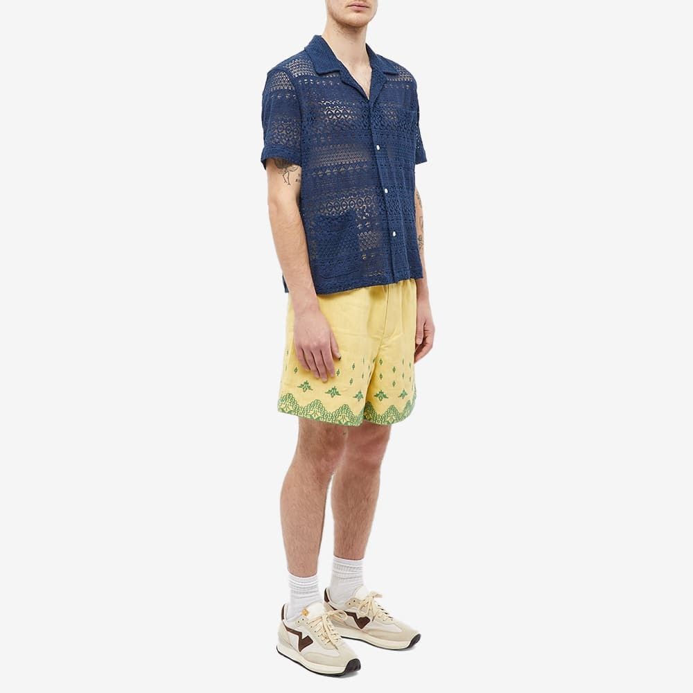 Bode 500USD BODE Sampler Quaker Lace Shirt - Navy Size US L / EU 52-54 / 3 - 4 Thumbnail