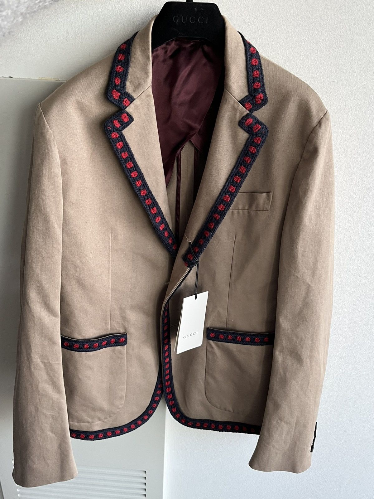 Gucci $3k Value Gucci SuperRunway 2015-16 Runway Celebrity Blazer Size 46S - 18 Thumbnail