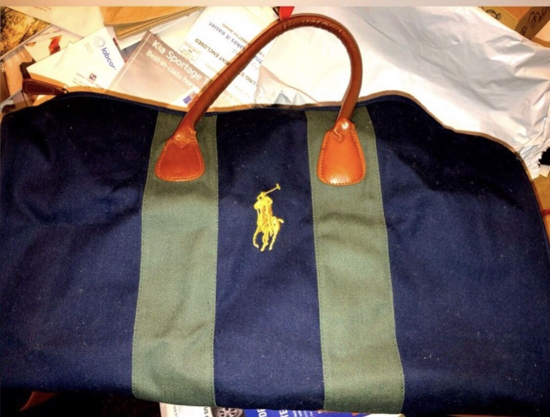 image of Polo Ralph Laurent Duffel Bag in Navy, Men's