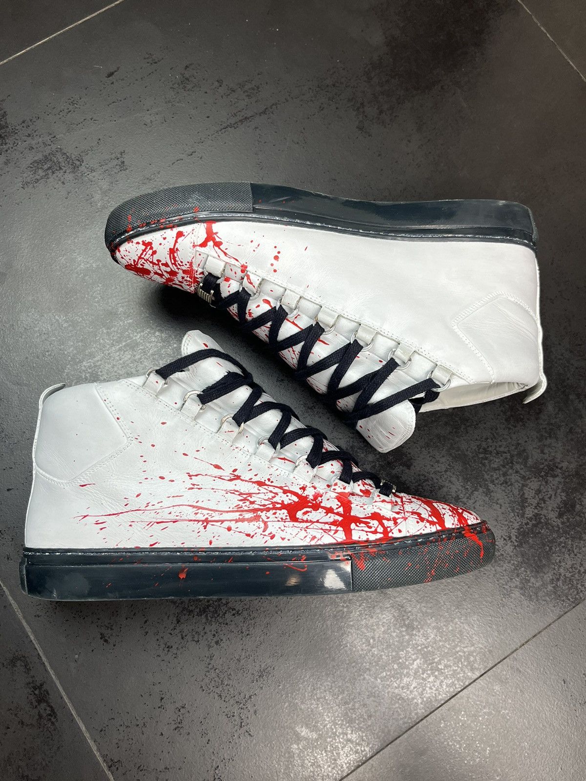 Balenciaga Balenciaga arena 2015 custom blood splatter Grailed