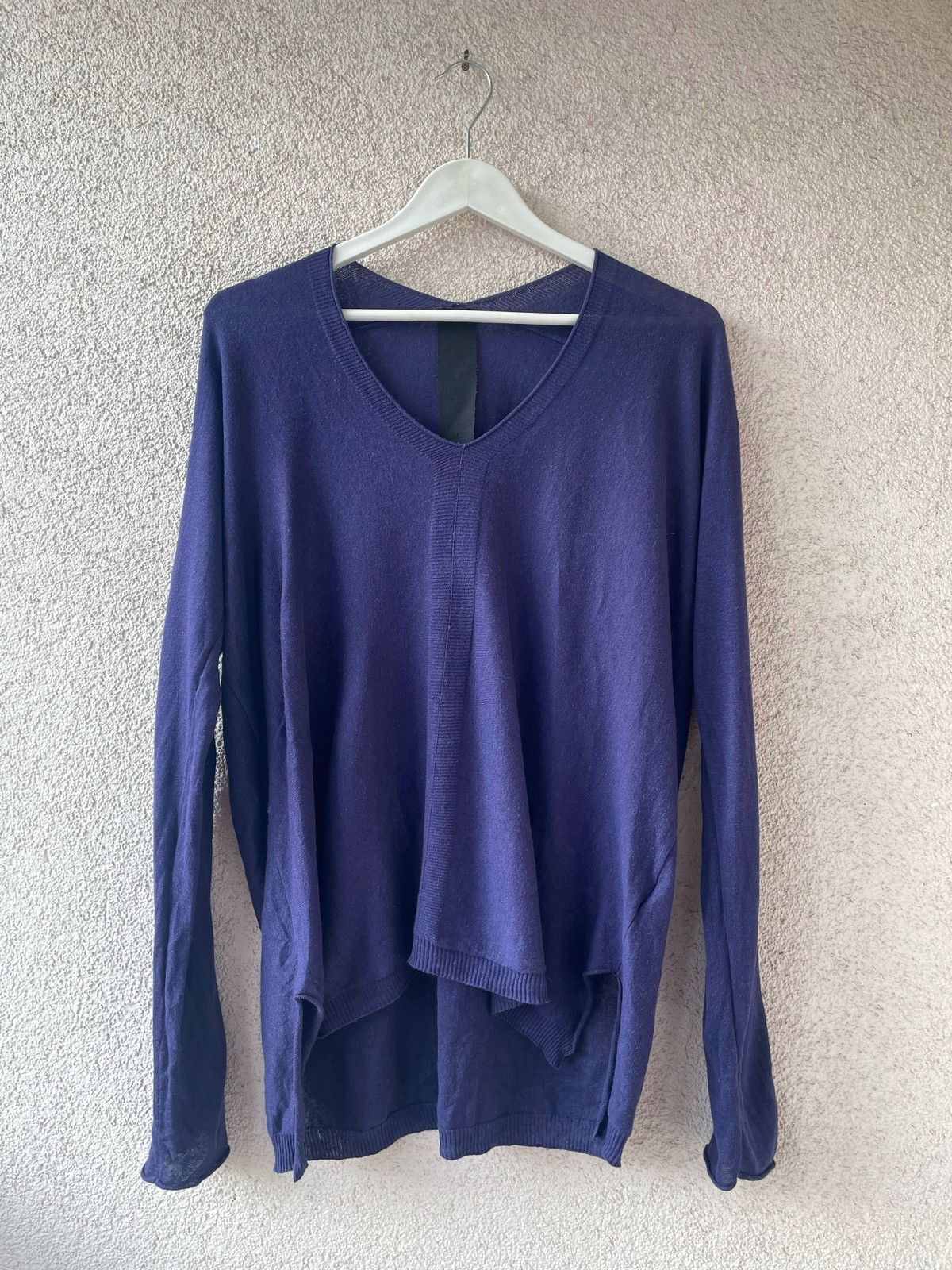 Rundholz Rundholz Women’s Knitted Sweater Jumper V Neck Purple Size S Size S / US 4 / IT 40 - 1 Thumbnail