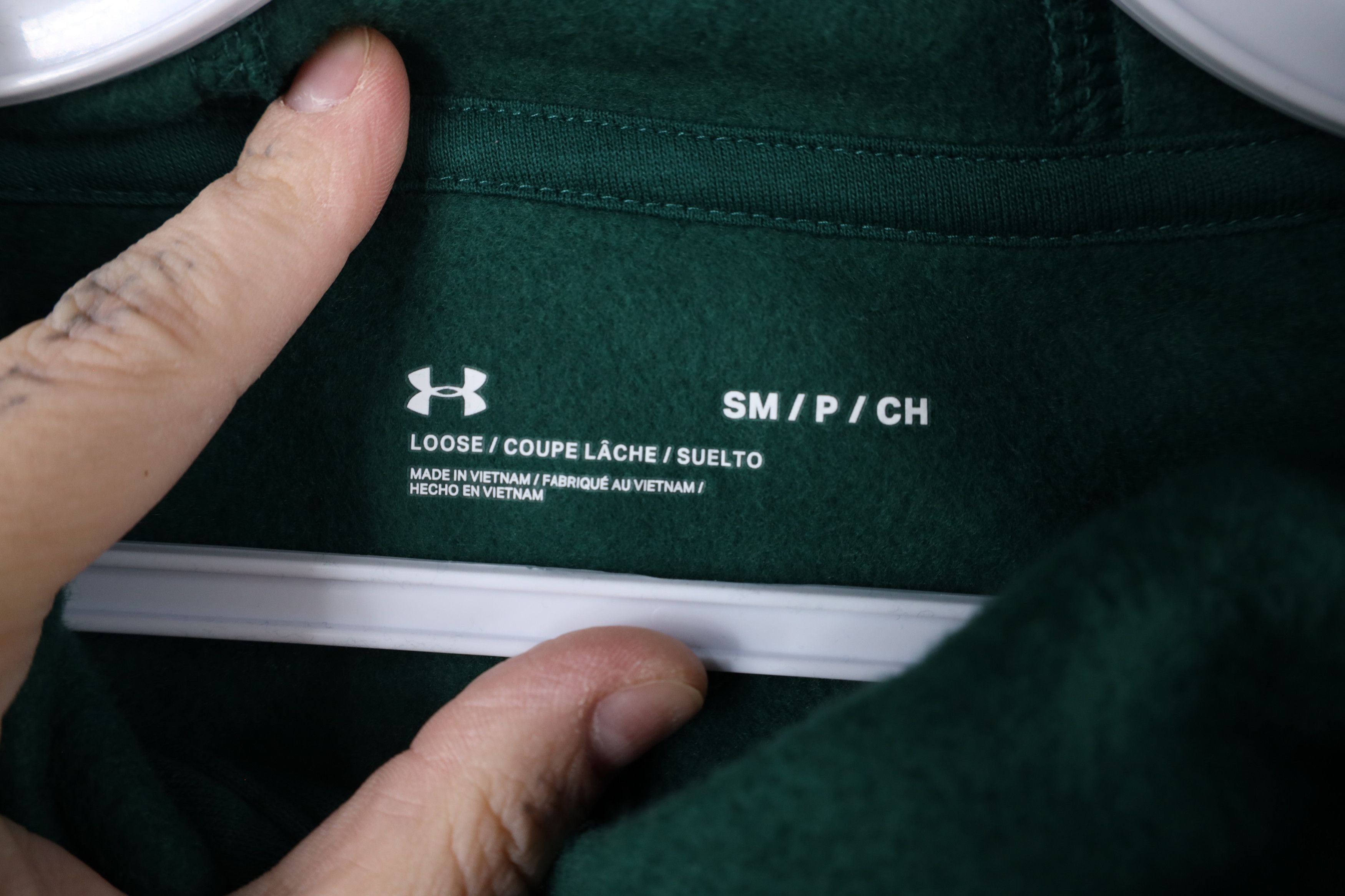 Under Armour × Vintage New Under Armour Big Logo Rival Fleece Hoodie Sweatshirt Size S / US 4 / IT 40 - 6 Thumbnail