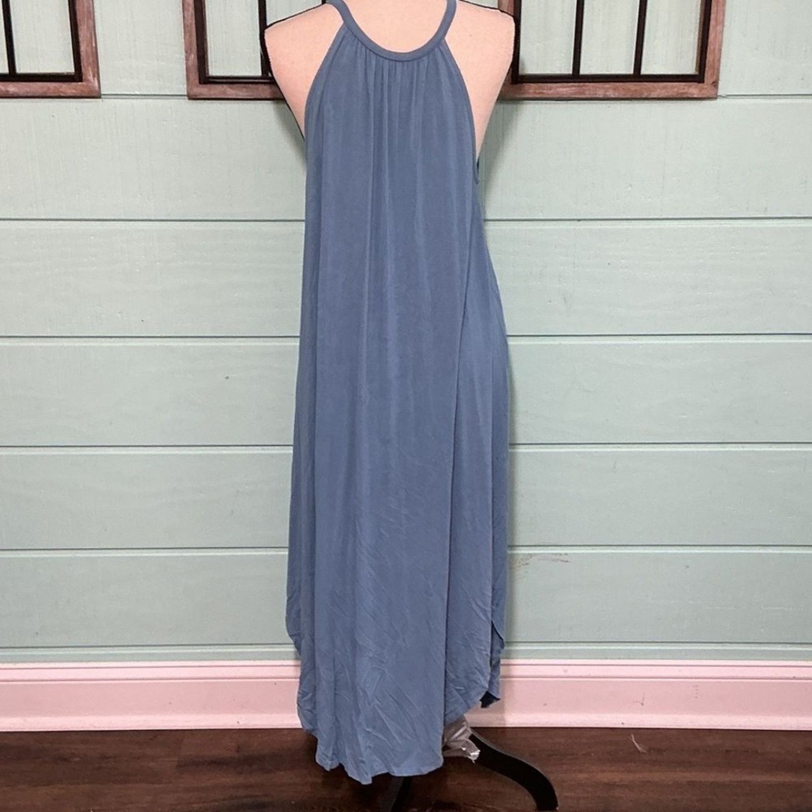 Other Jenny Boston Boutique Halter Maxi Dress – Slate Blue –Size M Size M / US 6-8 / IT 42-44 - 2 Thumbnail