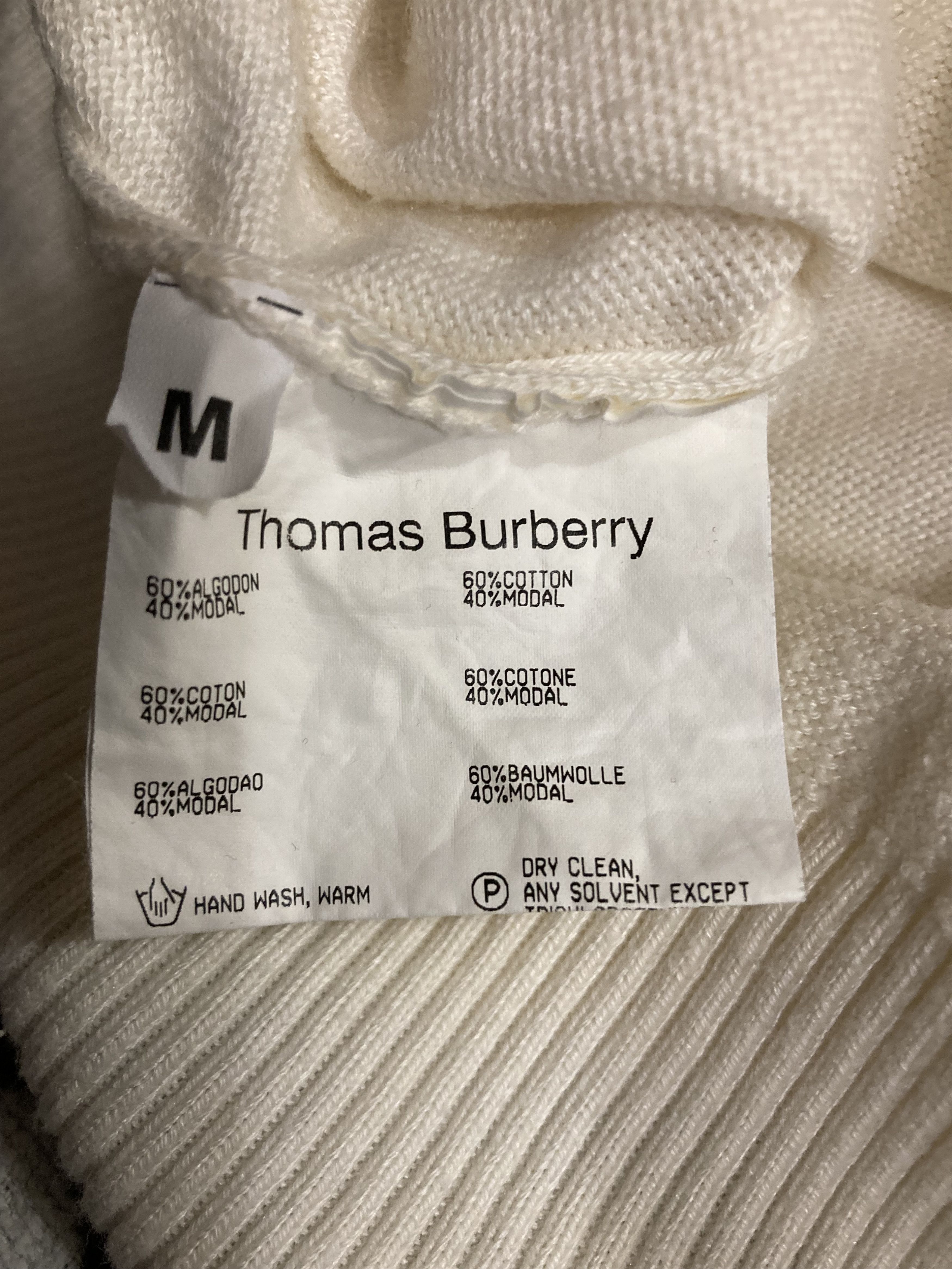 Burberry × Burberry Prorsum × Vintage Vintage 80-90 Thomas Burberry By Burberry jumper Size US M / EU 48-50 / 2 - 4 Thumbnail