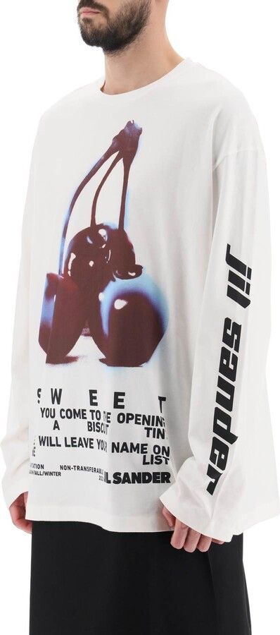 Jil Sander o1y1124 Long Sleeves T-Shirt With Print in Multicolor Size US S / EU 44-46 / 1 - 5 Thumbnail