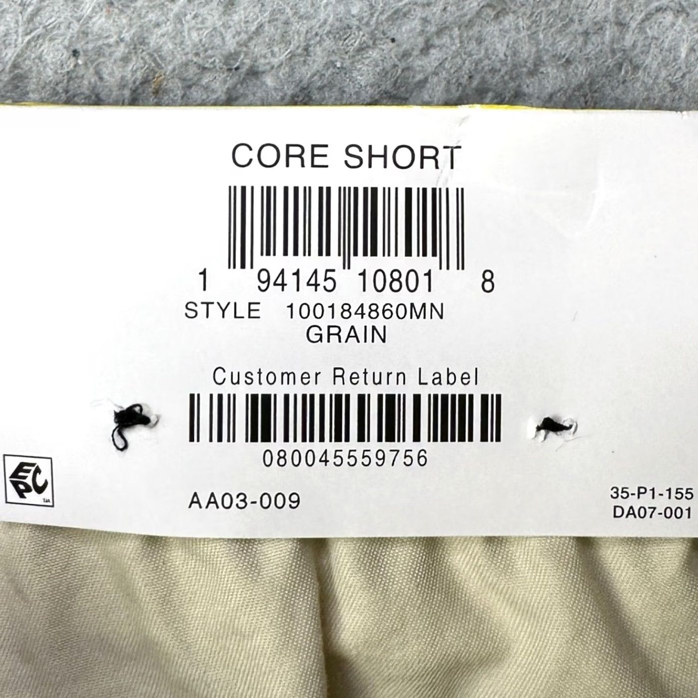 Vintage INC International Concepts Mens Core Shorts Casual Medium Beige Drawstring Pockets NEW Size US 31 - 2 Thumbnail
