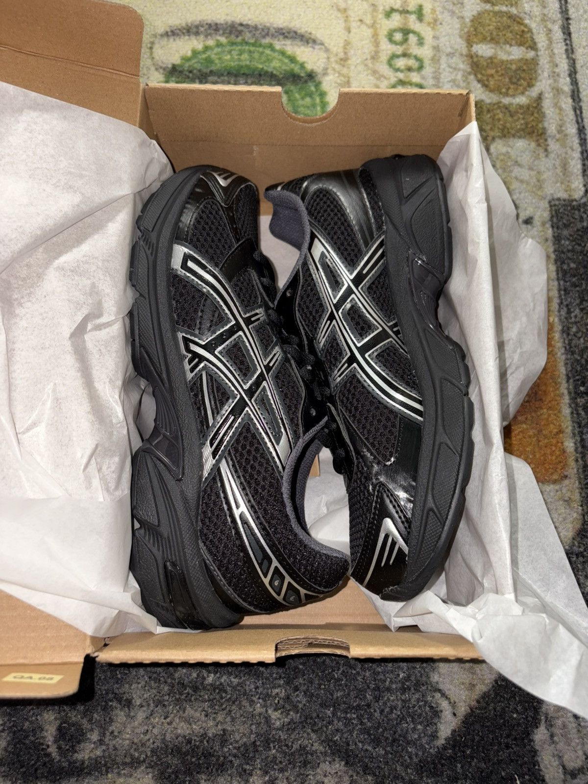 Asics ASICS Gel-1130 Black Pure Silver (6 mens) Size US 7.5 / IT 37.5 - 2 Thumbnail