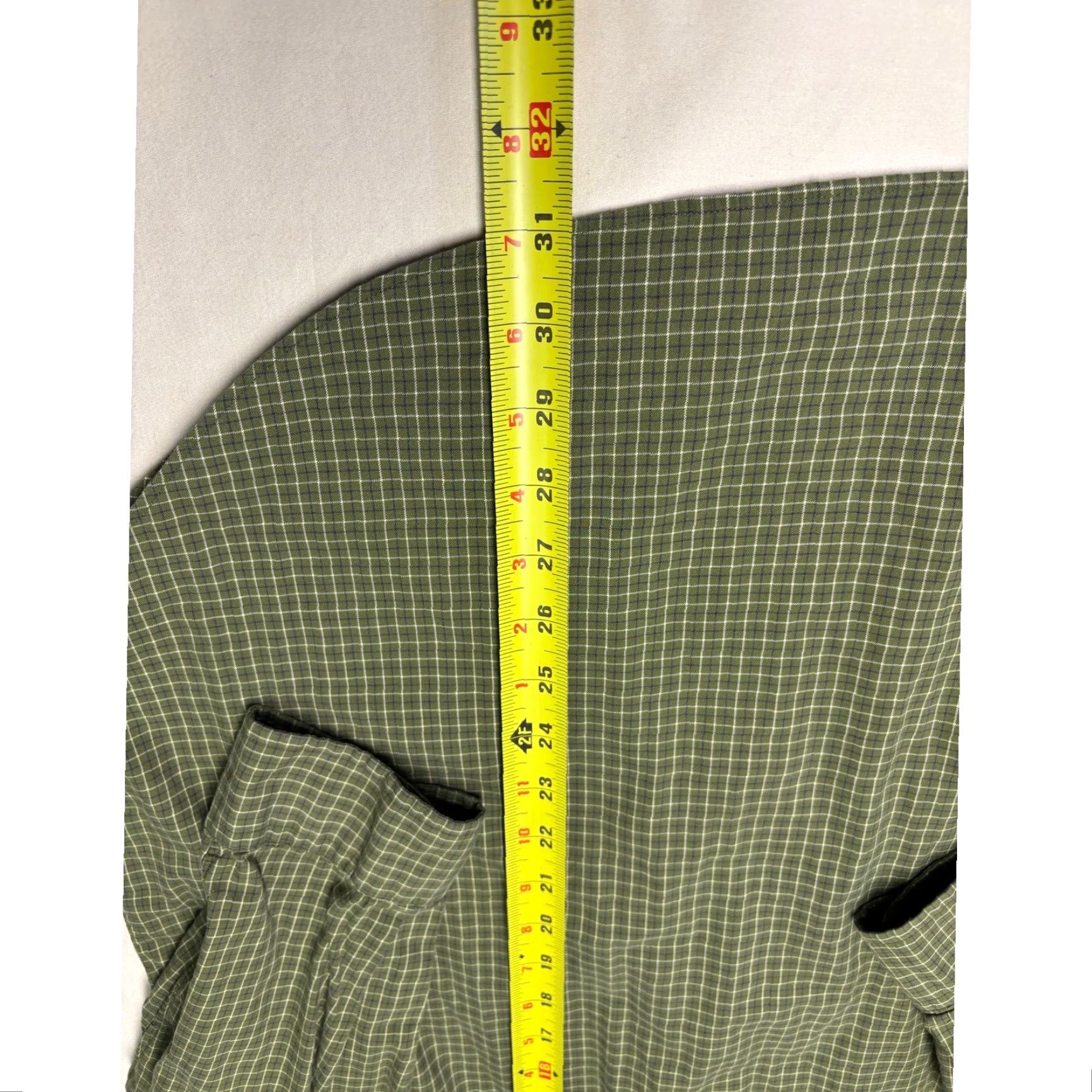 Ralph Lauren Ralph Lauren Button-Up Shirt Men Large Green White Navy Plaid Check Classic Fit with Pockets Size US L / EU 52-54 / 3 - 7 Thumbnail