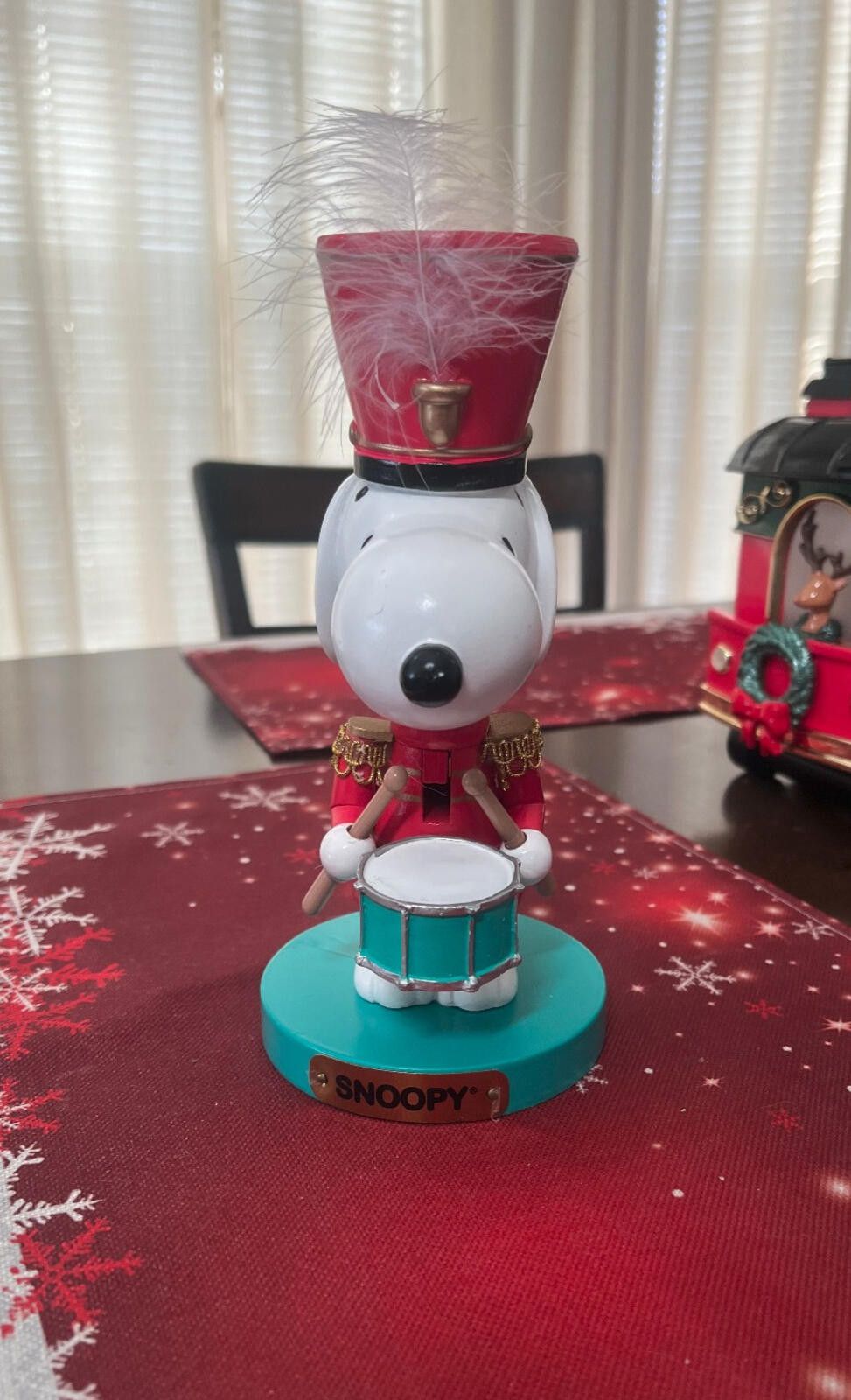Other Peanuts Snoopy the Drummer Christmas Nutcracker 8.5” Size ONE SIZE - 2 Thumbnail