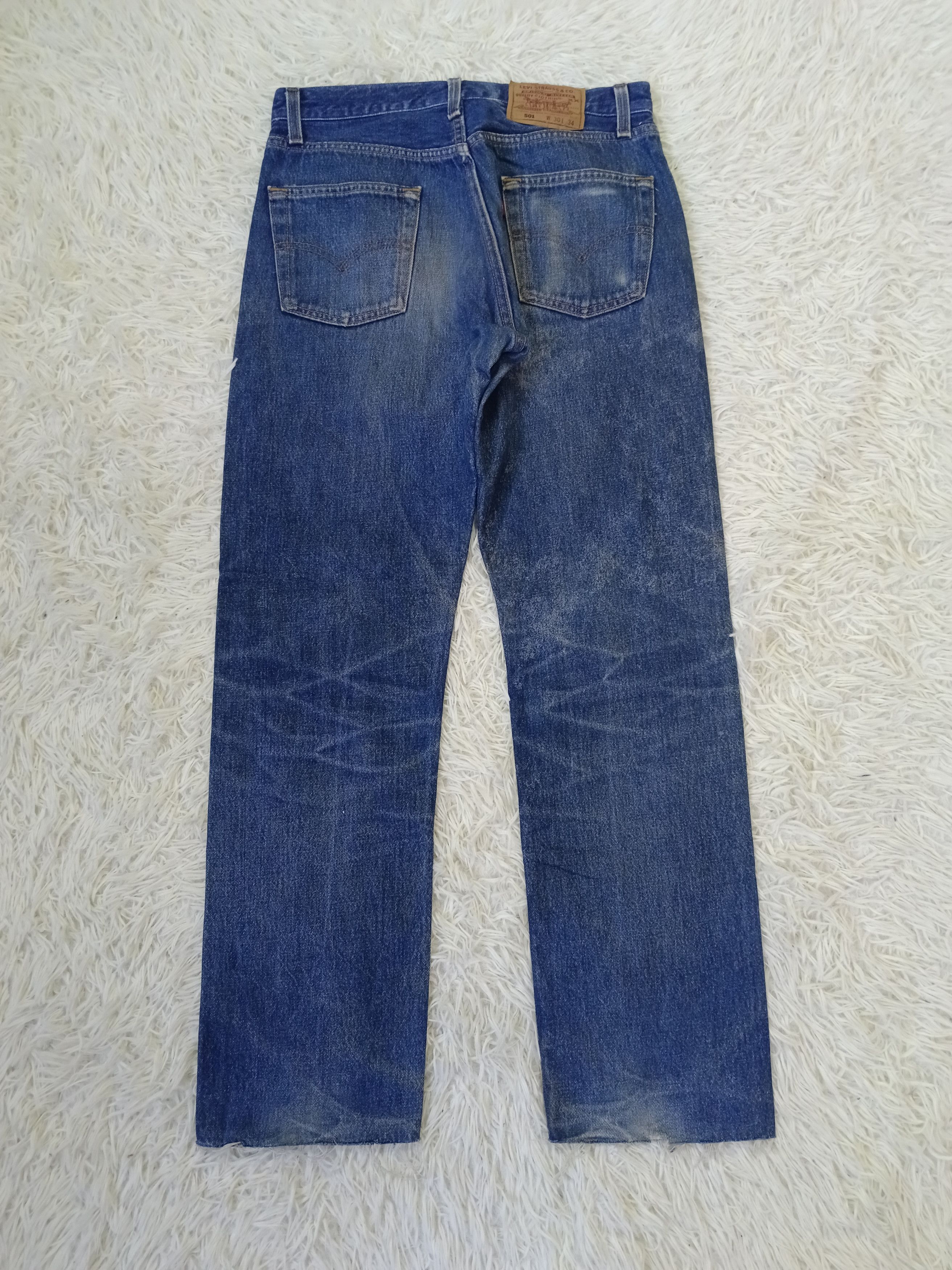 Levi's Vintage Clothing VINTAGE 90s LEVIS 501 DENIM PANTS Size US 29 - 2 Thumbnail