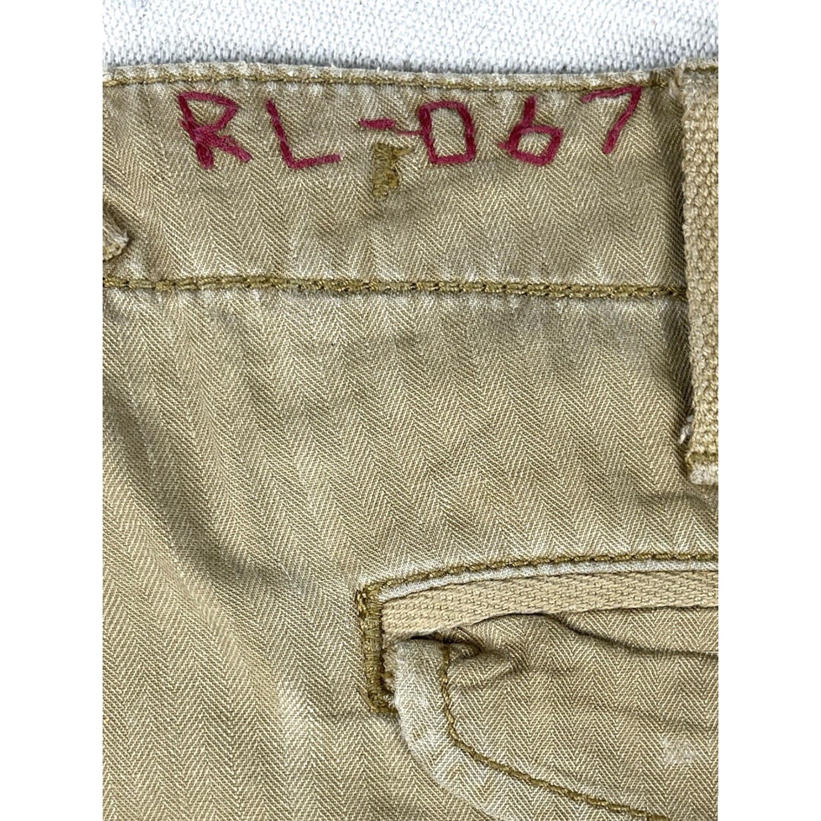 Polo Ralph Lauren VINTAGE Polo Ralph Lauren Military Cargo Pants 33x32 Striped Brown Paratrooper Utility Americana Mens Size US XS / EU 42 / 0 - 5 Thumbnail