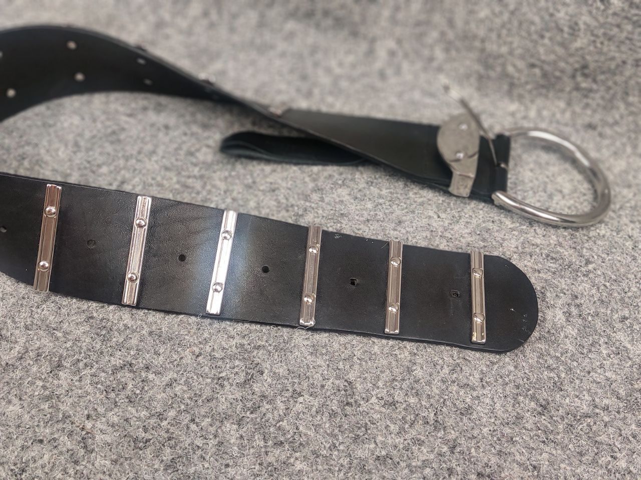 The Kooples The Kooples Design voluminous leather belt with metal logos Size ONE SIZE - 8 Thumbnail