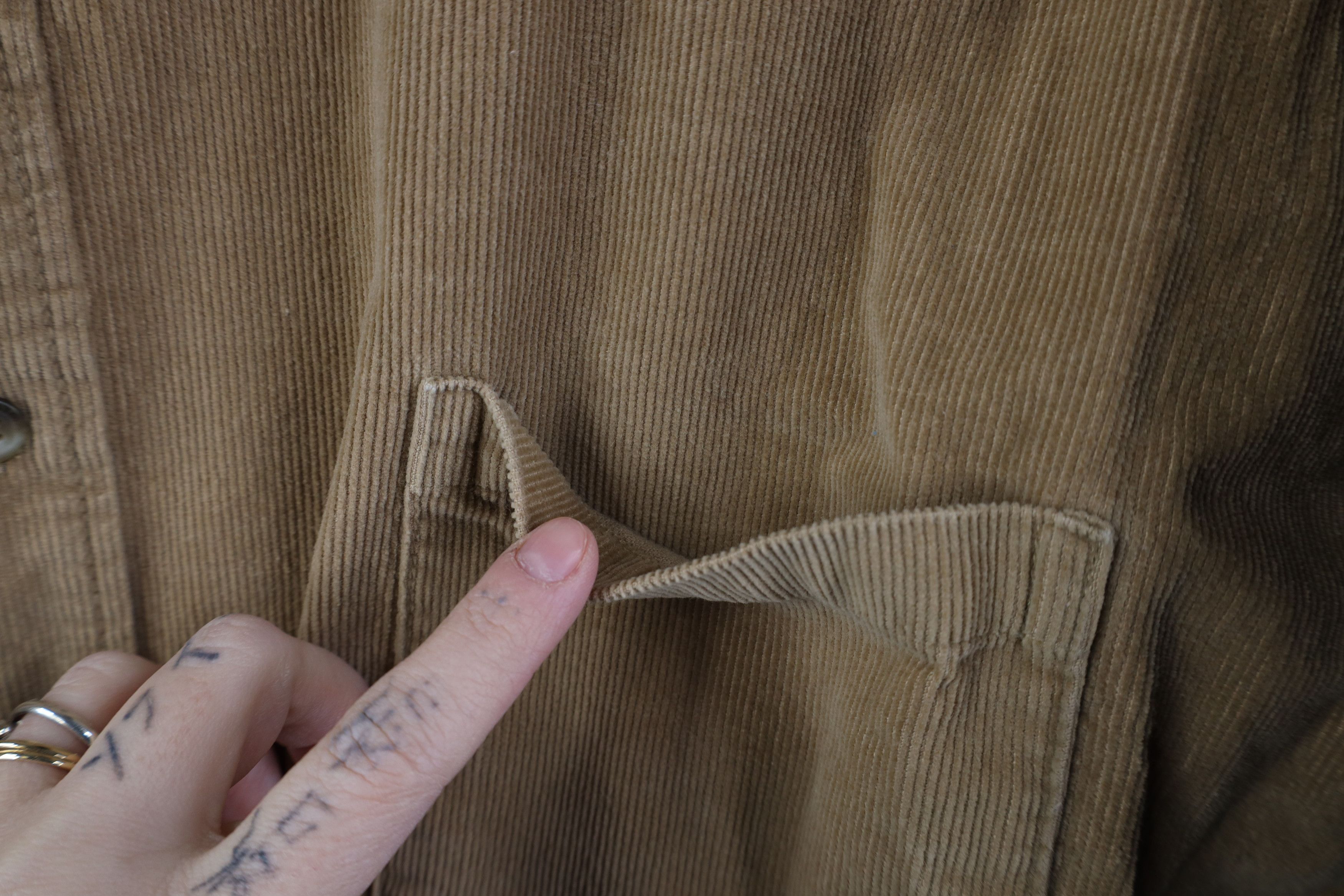 Gap Vintage 90s Y2K Gap Corduroy Collared Button Shirt Beige Tan Size US XXL / EU 58 / 5 - 7 Thumbnail