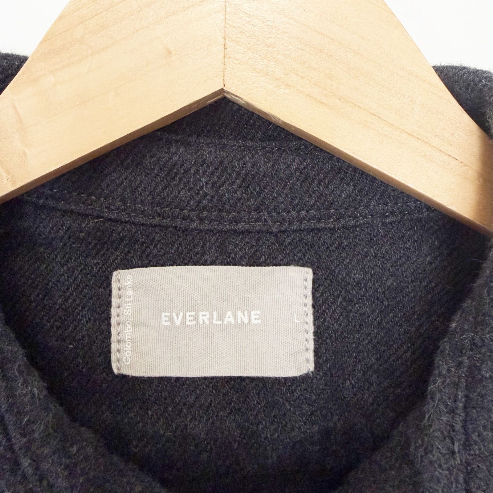 Everlane Everlane Gray Heavyweight Flannel Button Down Sz L Size US L / EU 52-54 / 3 - 3 Thumbnail