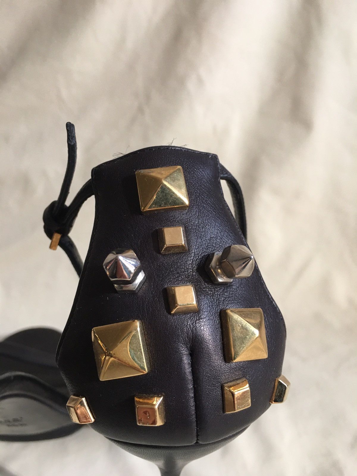 Gucci GUCCI Kinga Black Leather Heels Sandals EU 40.5 Size US 10.5 / IT 40.5 - 9 Thumbnail