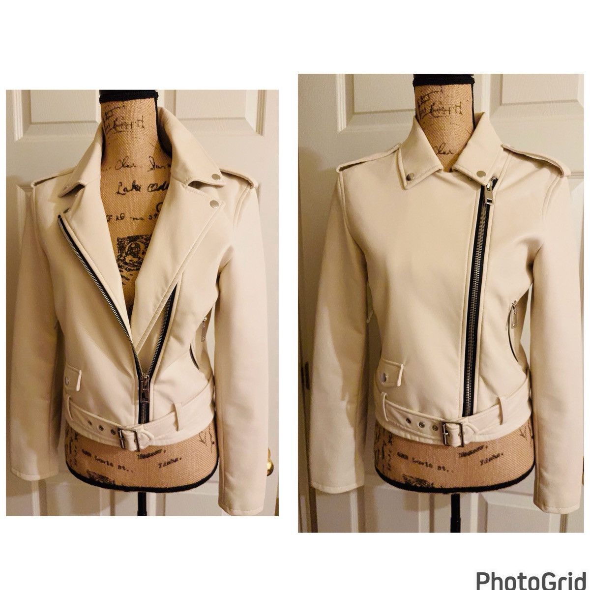 Mango MANGO Faux Leather Moto Jacket Size S / US 4 / IT 40 - 4 Thumbnail