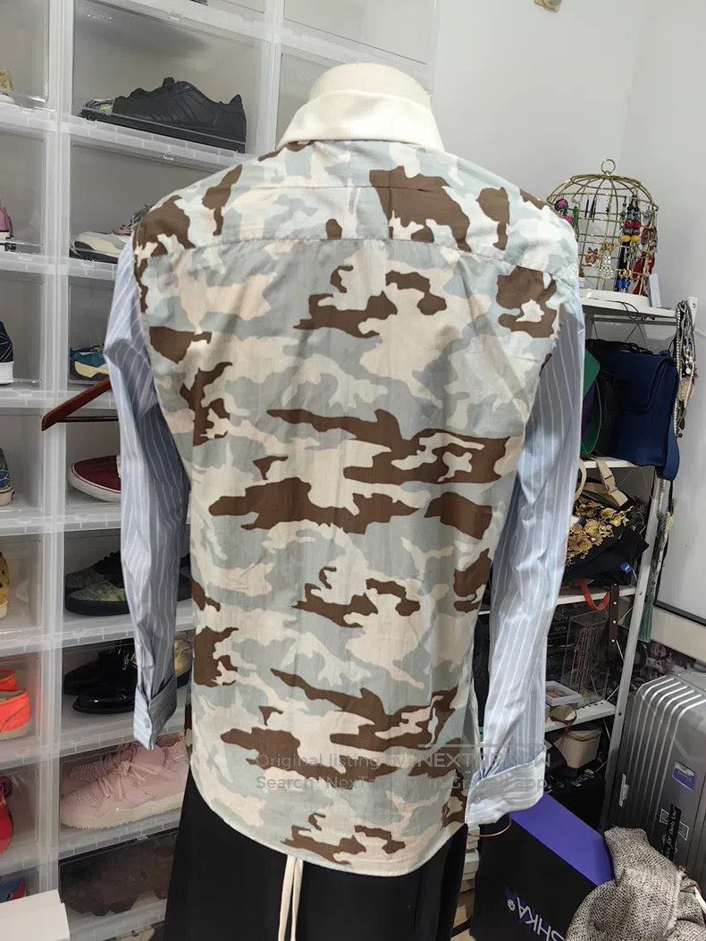 Givenchy Givenchy Camouflage Patchwork Long Sleeve Shirt Size US M / EU 48-50 / 2 - 4 Thumbnail