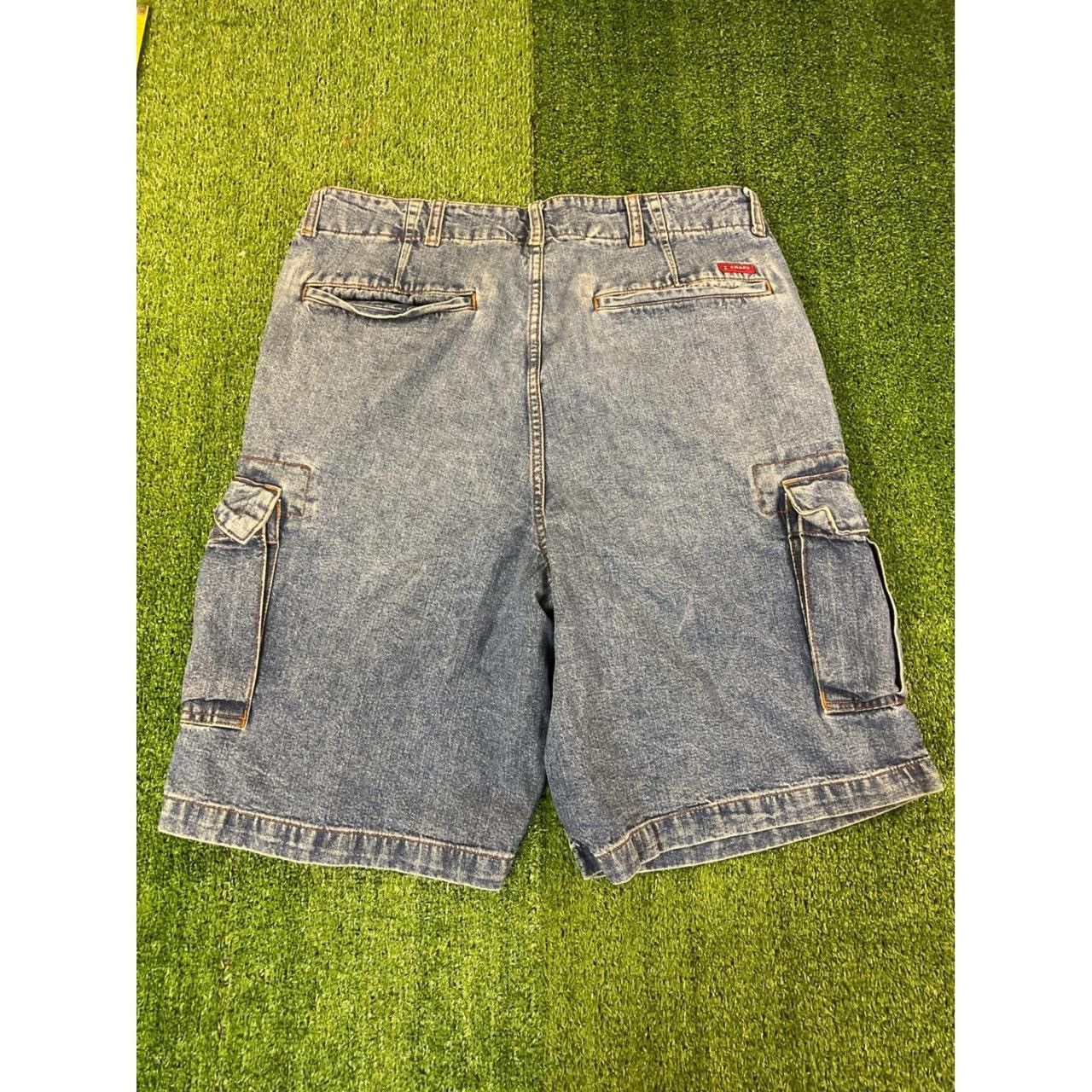 Chaps Chaps Mens Denim Cargo Shorts Size 36 Blue Baggy Y2K Size US 35 - 8 Thumbnail