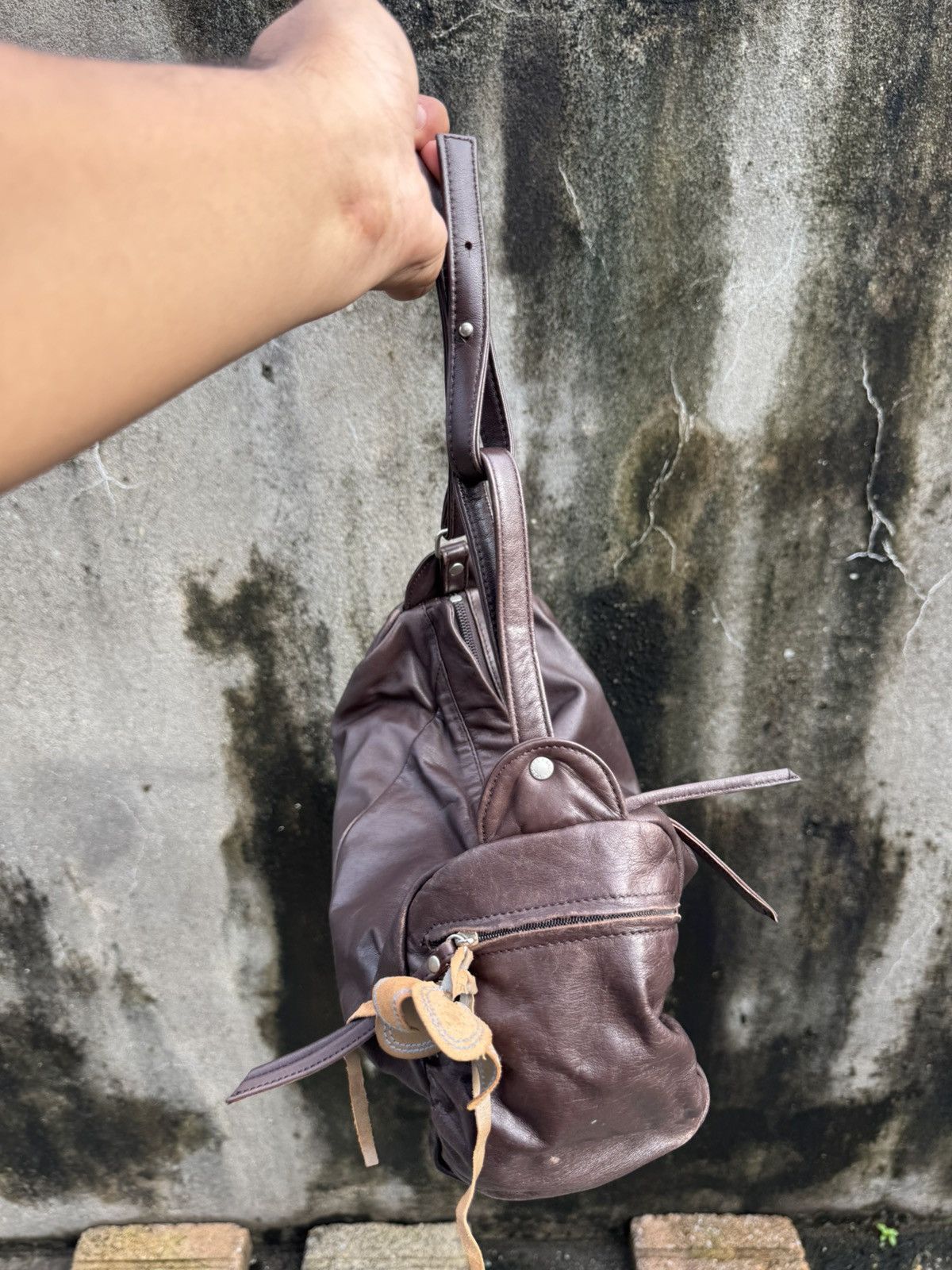 Yohji Yamamoto Ysaccs By Yohji Yamamoto Leather Bag Size ONE SIZE - 4 Thumbnail