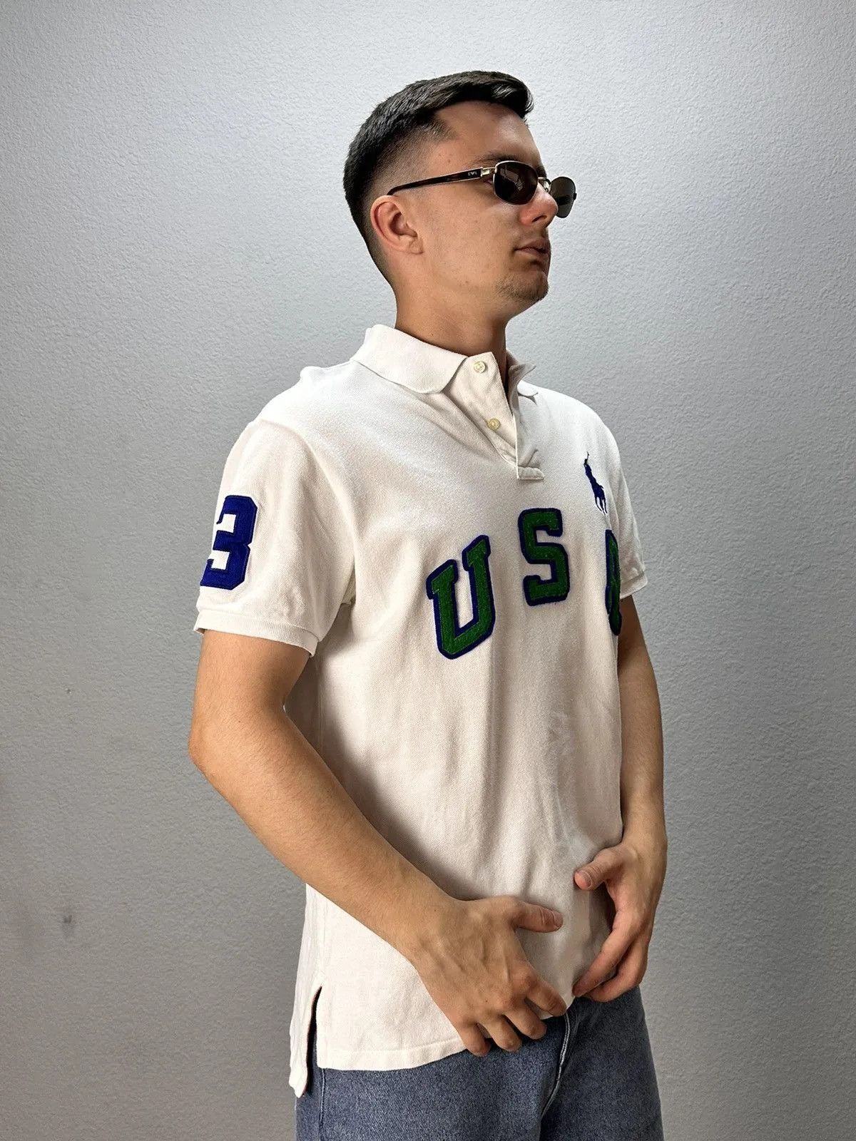 Other Vintage Polo Ralph Lauren USA Polo Shirt Rugby Japanese Size US L / EU 52-54 / 3 - 7 Thumbnail
