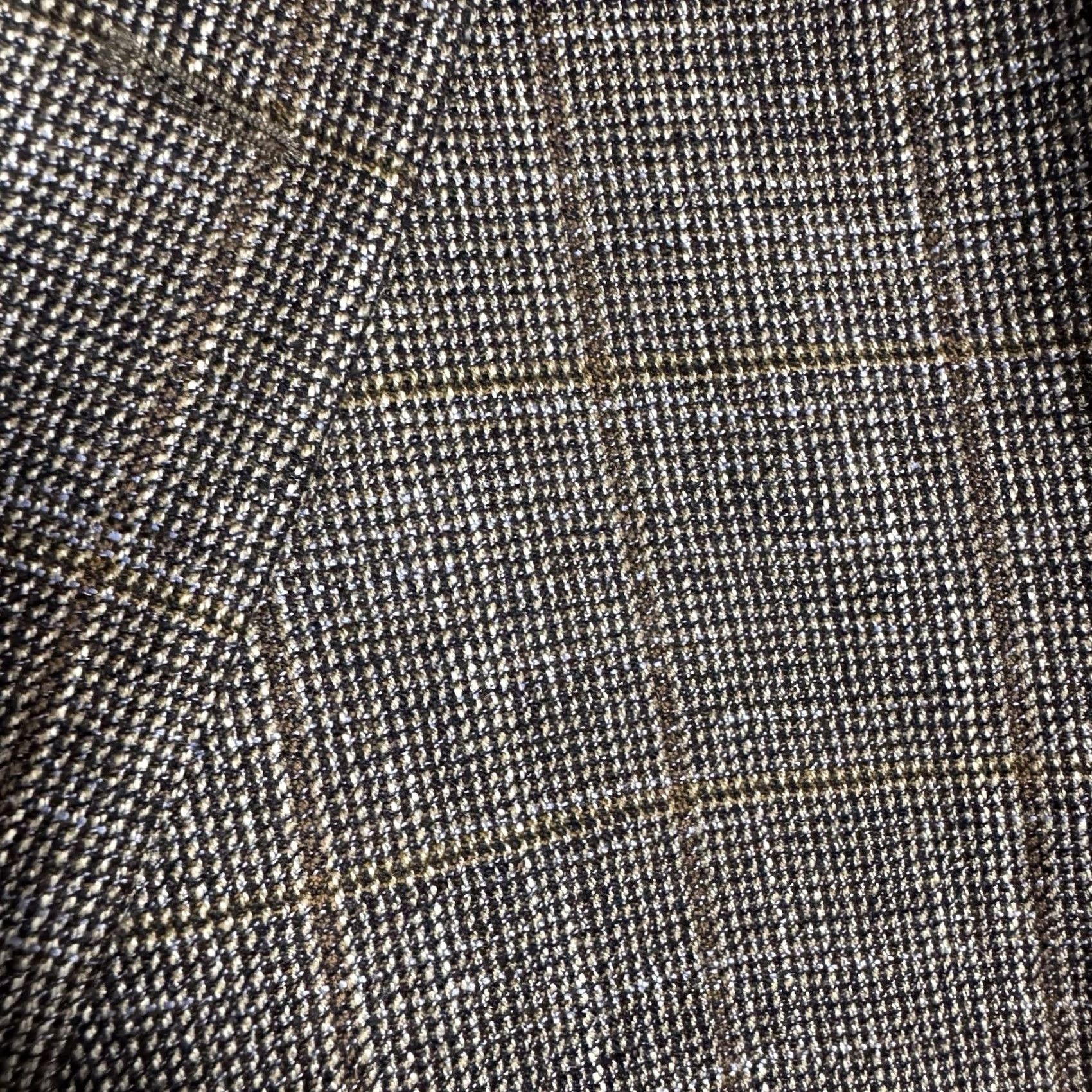 Jack Victor Jack Victor Blazer Men 48R Italian Wool Bamboo Viscose Soft Vince SPJ Windowpane Jacket Coat Size 48R - 2 Thumbnail