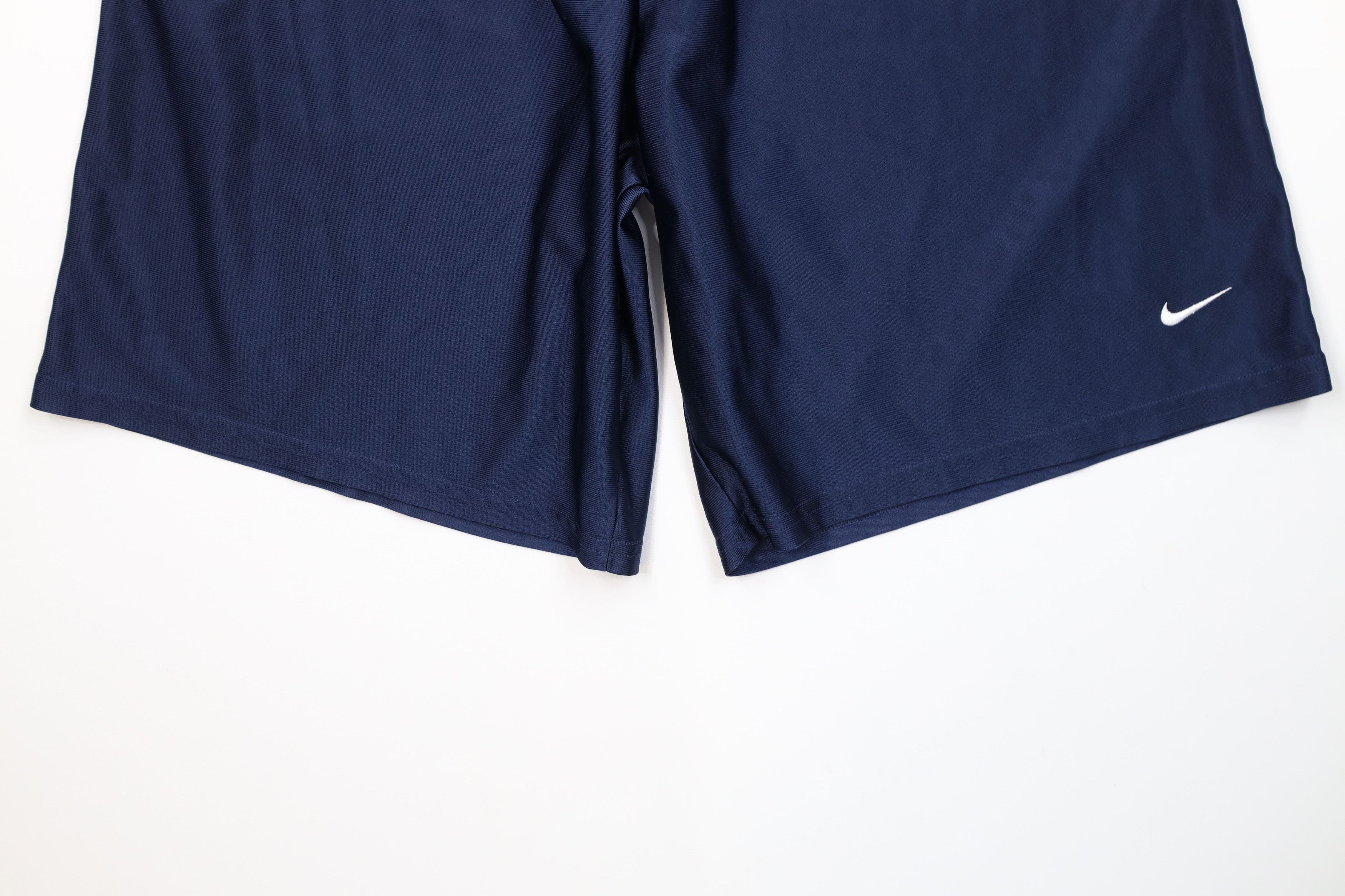 Nike Vintage 90s Y2K Nike Mini Swoosh Above Knee Shorts Blue Size US 34 / EU 50 - 4 Thumbnail