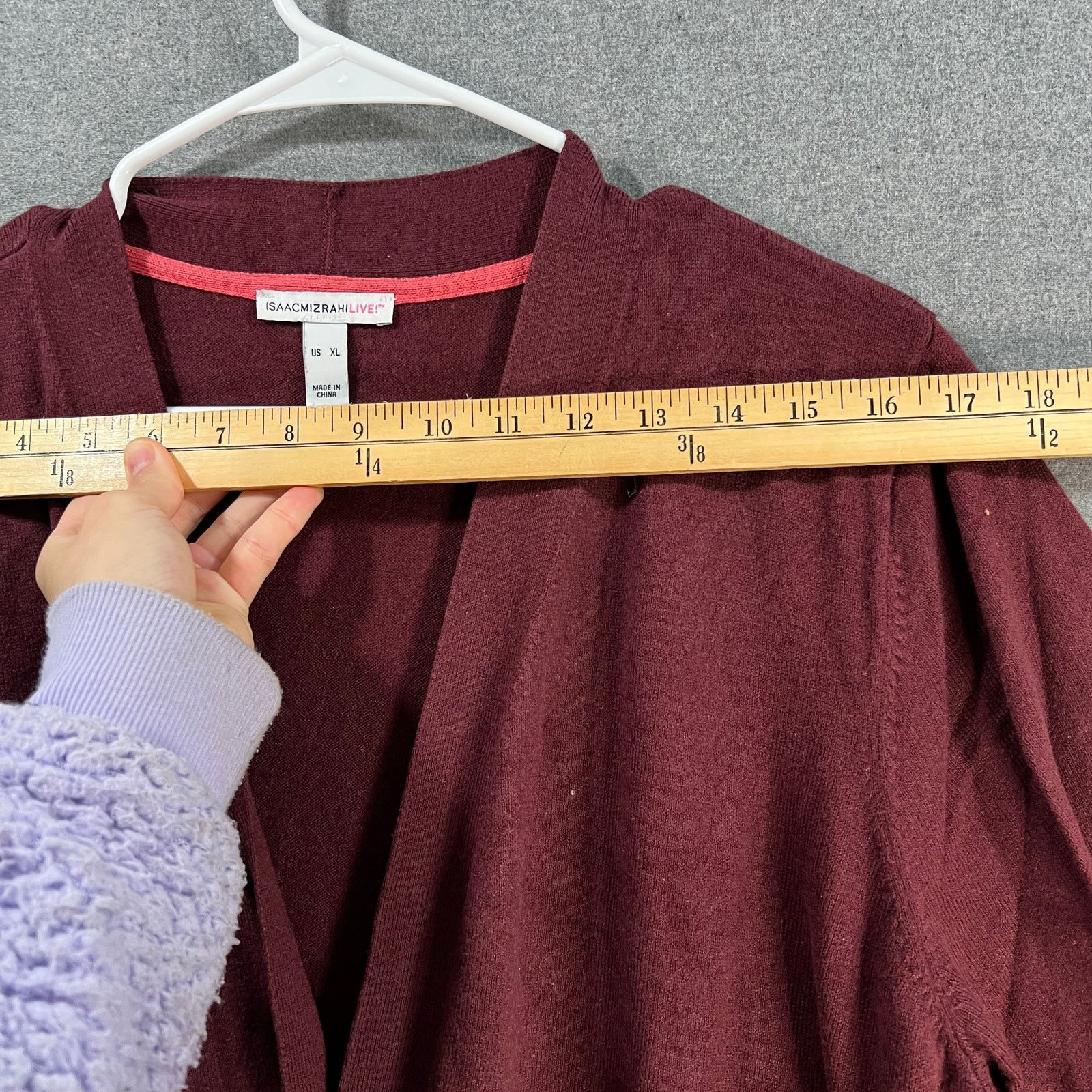 Isaac Mizrahi Isaac Mizrahi LIVE! Cardigan Sweater Dark Wine Size X-Large Size XL / US 12-14 / IT 48-50 - 8 Thumbnail