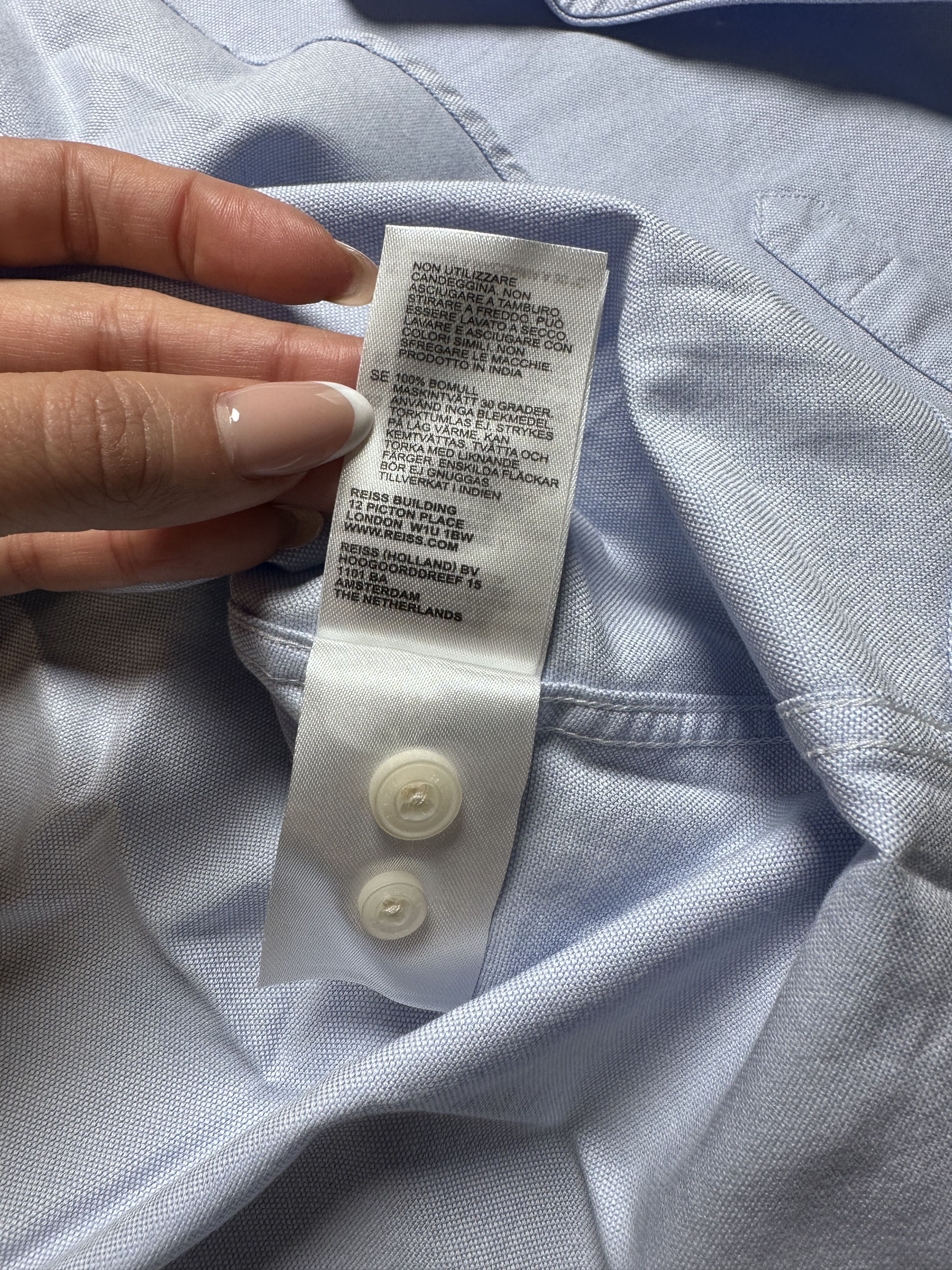 Reiss Reiss Greenwich Oxford Slim Fit Shirt Blue XXL Never Worn Size US XXL / EU 58 / 5 - 9 Thumbnail