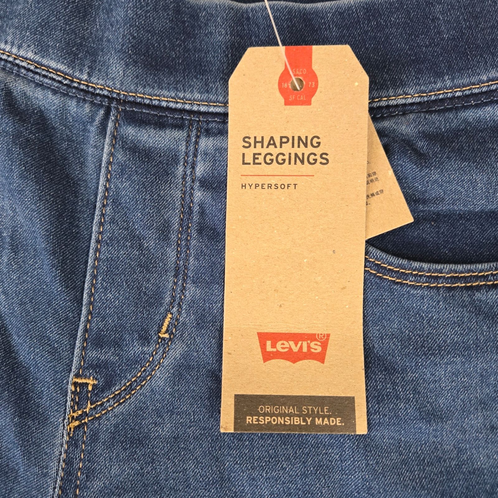 Levi's Levi's Medium Wash Mid Rise Shaping Jeggings Size 25 Size 25" / US 0 / IT 36 - 3 Thumbnail