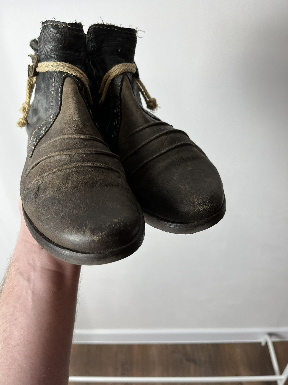 Japanese Brand × Vintage Vintage Avant Garde Womans Made in Italy Boots Shoes Leather Size US 6 / IT 36 - 4 Thumbnail