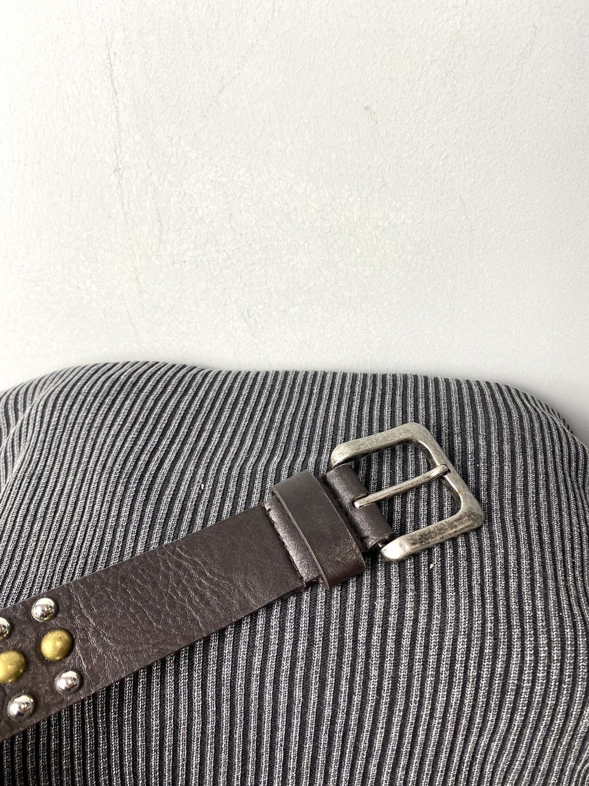 Japanese Brand Y2K Vintage Metal Leather Belt Hype Drip Size ONE SIZE - 3 Thumbnail