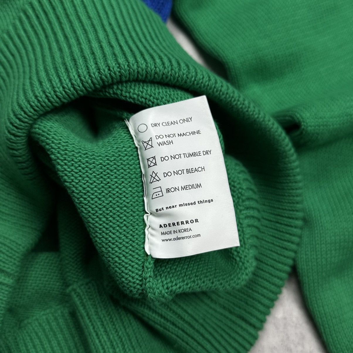 Ader Error Ader Error Twin Heart Logo Knit Green Size M-L Size US L / EU 52-54 / 3 - 5 Thumbnail