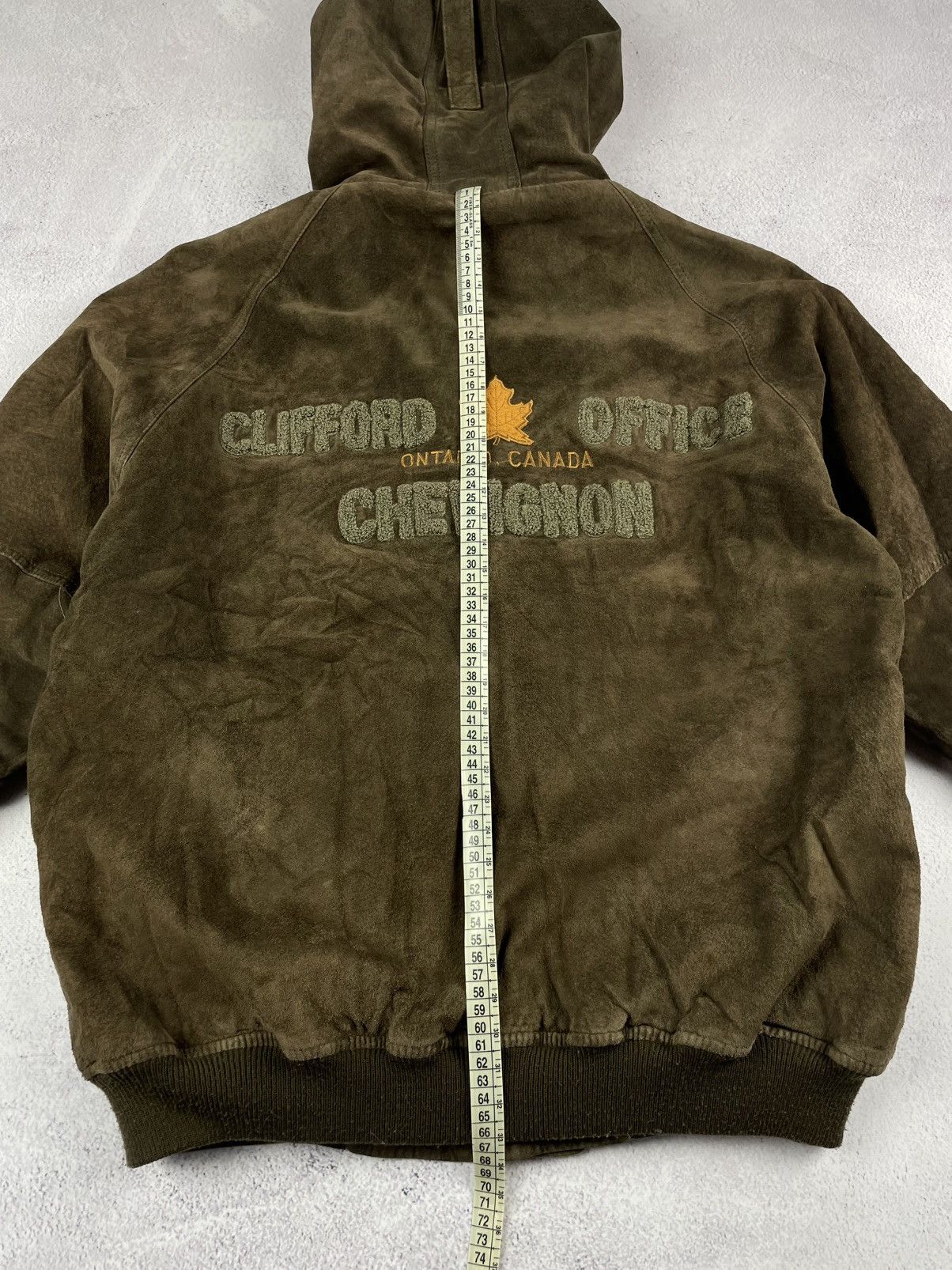 Chevignon × Vintage Chevignon Suede Bomber Jacket Clifford Office Ontario Canada Size US M / EU 48-50 / 2 - 22 Thumbnail
