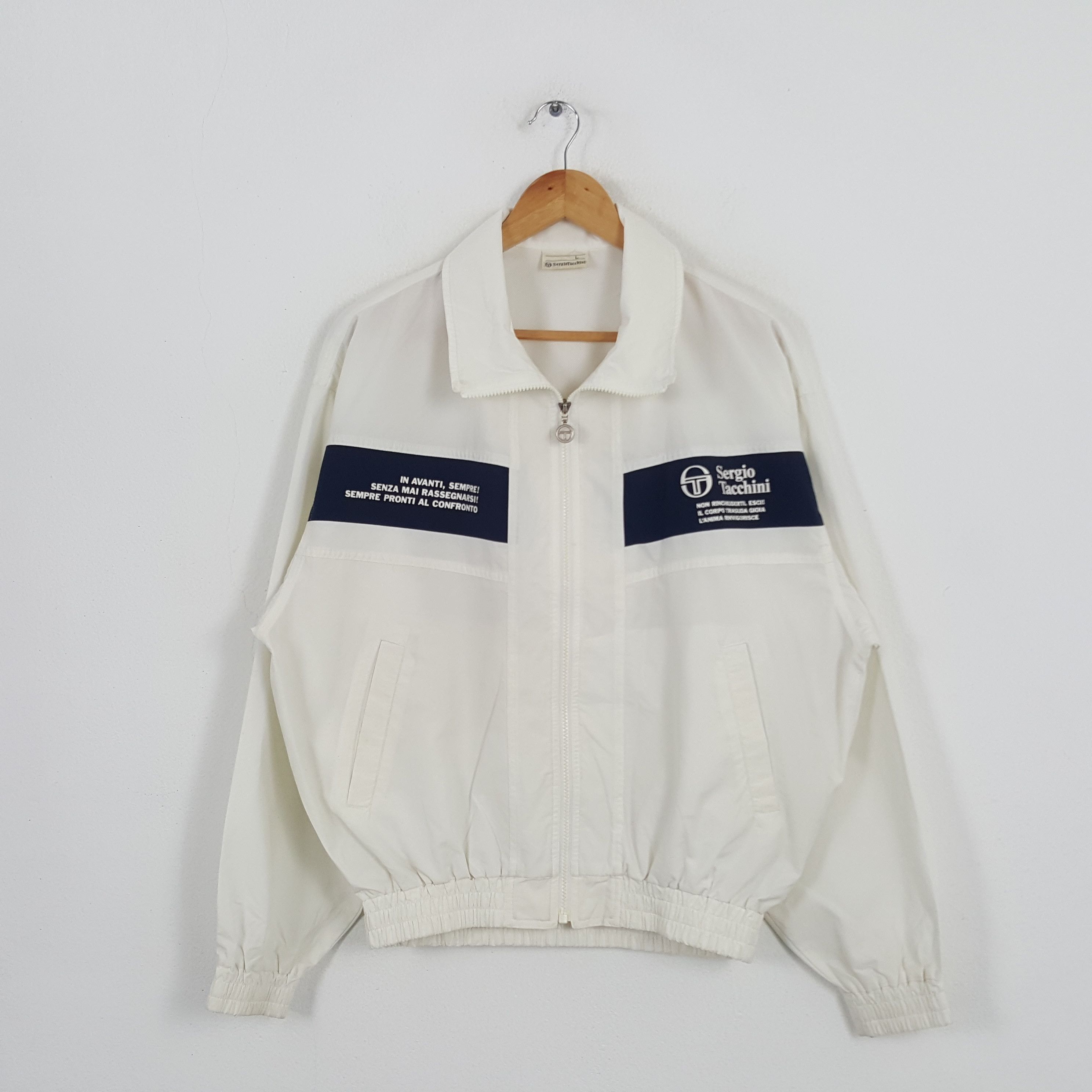 Vintage Sergio Tacchini Sports Style Windbreaker Jacket