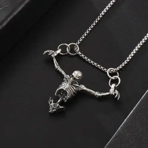 Jewelry Akimoto x Azumi Half Body Skull Pendant Necklace Size ONE SIZE - 3 Thumbnail
