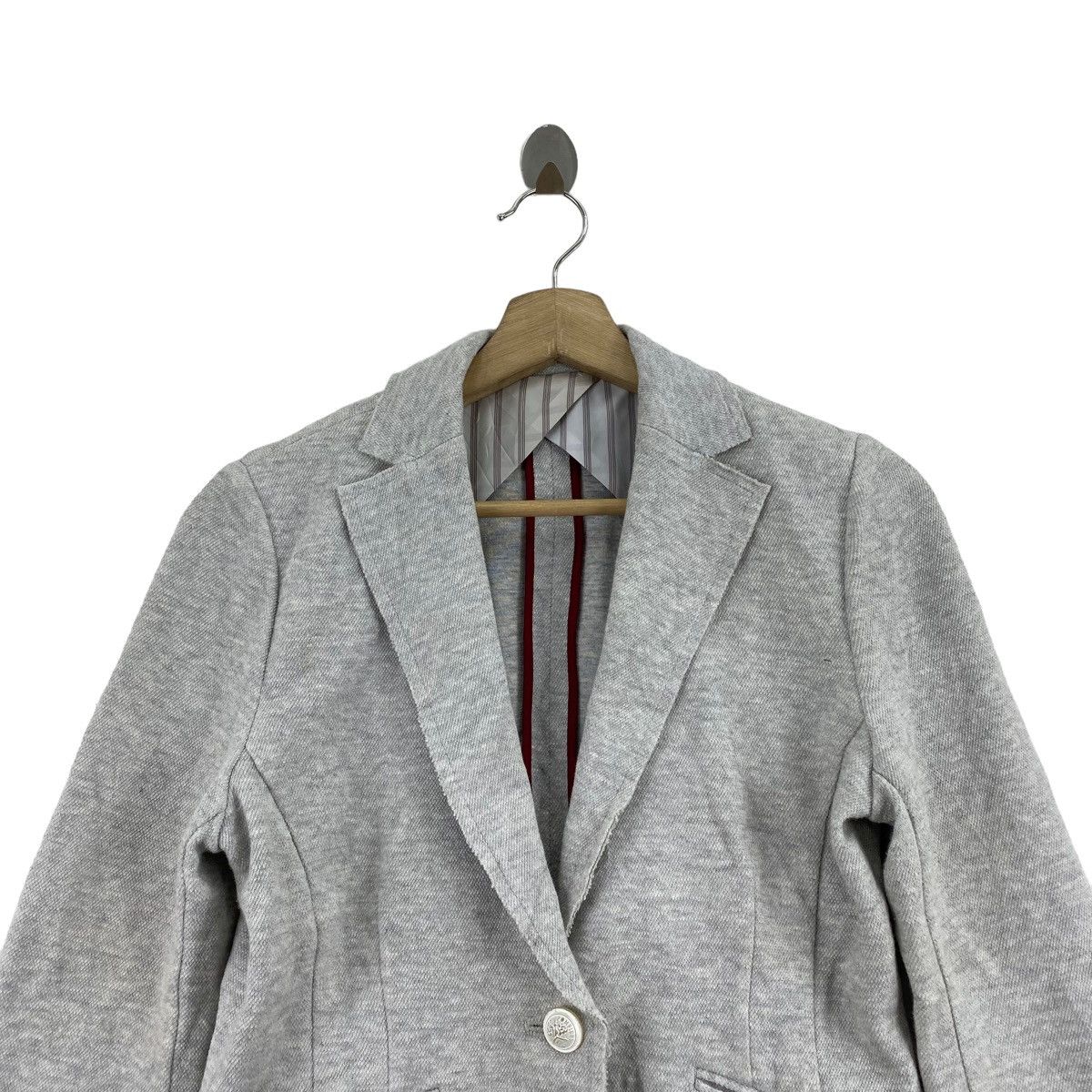 Japanese Brand DOUBLE STANDARD CLOTHING Japanese Brand Grey Blazer Coat Size S / US 4 / IT 40 - 2 Thumbnail
