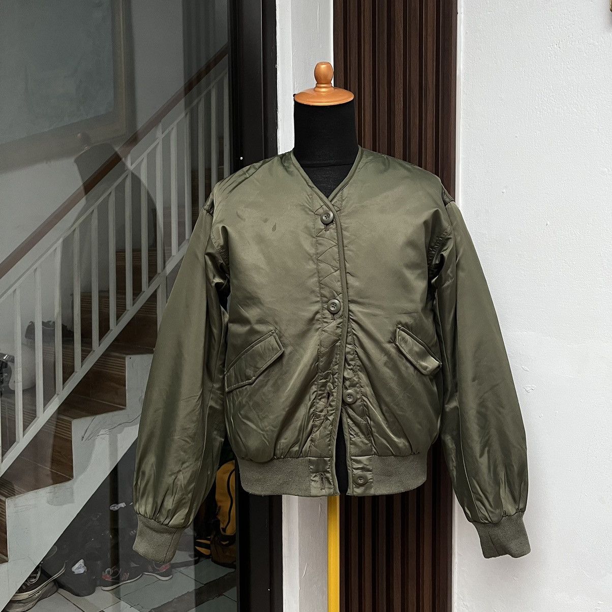 GOA RARE ✨ 2000S G.O.A Bomber Jacket Collarless Revesible Size US M / EU 48-50 / 2 - 1 Thumbnail