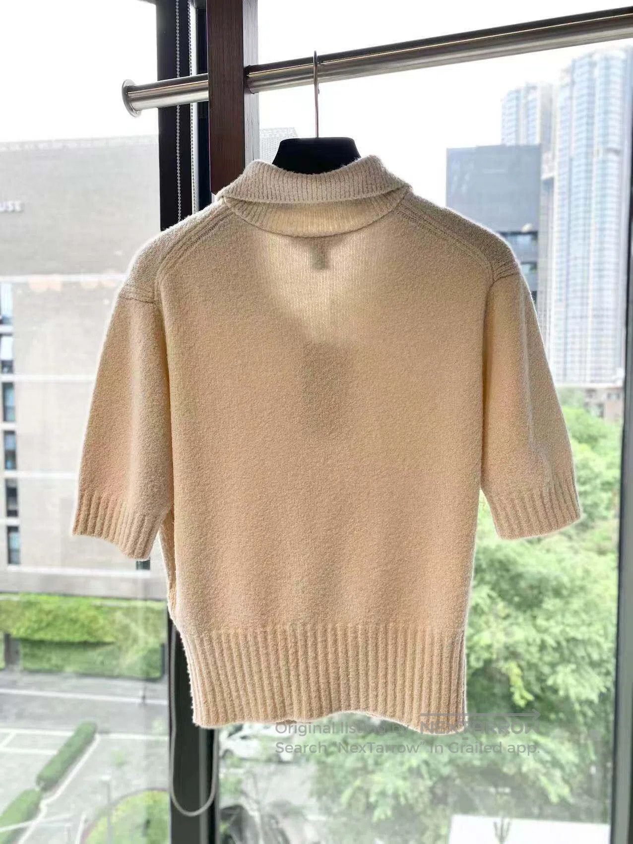 Louis Vuitton Louis Vuitton 26SS beige short-sleeved knitted cardigan| Size S / US 4 / IT 40 - 3 Thumbnail