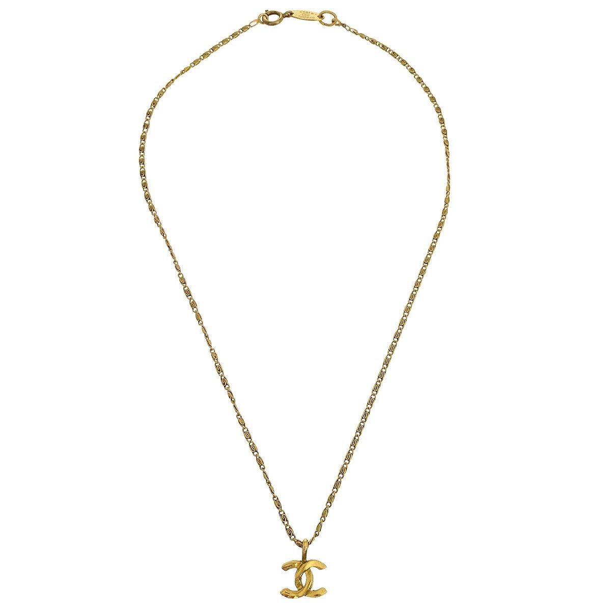 Chanel Chanel Vintage CC Pendant Necklace Metal Size ONE SIZE - 1 Thumbnail