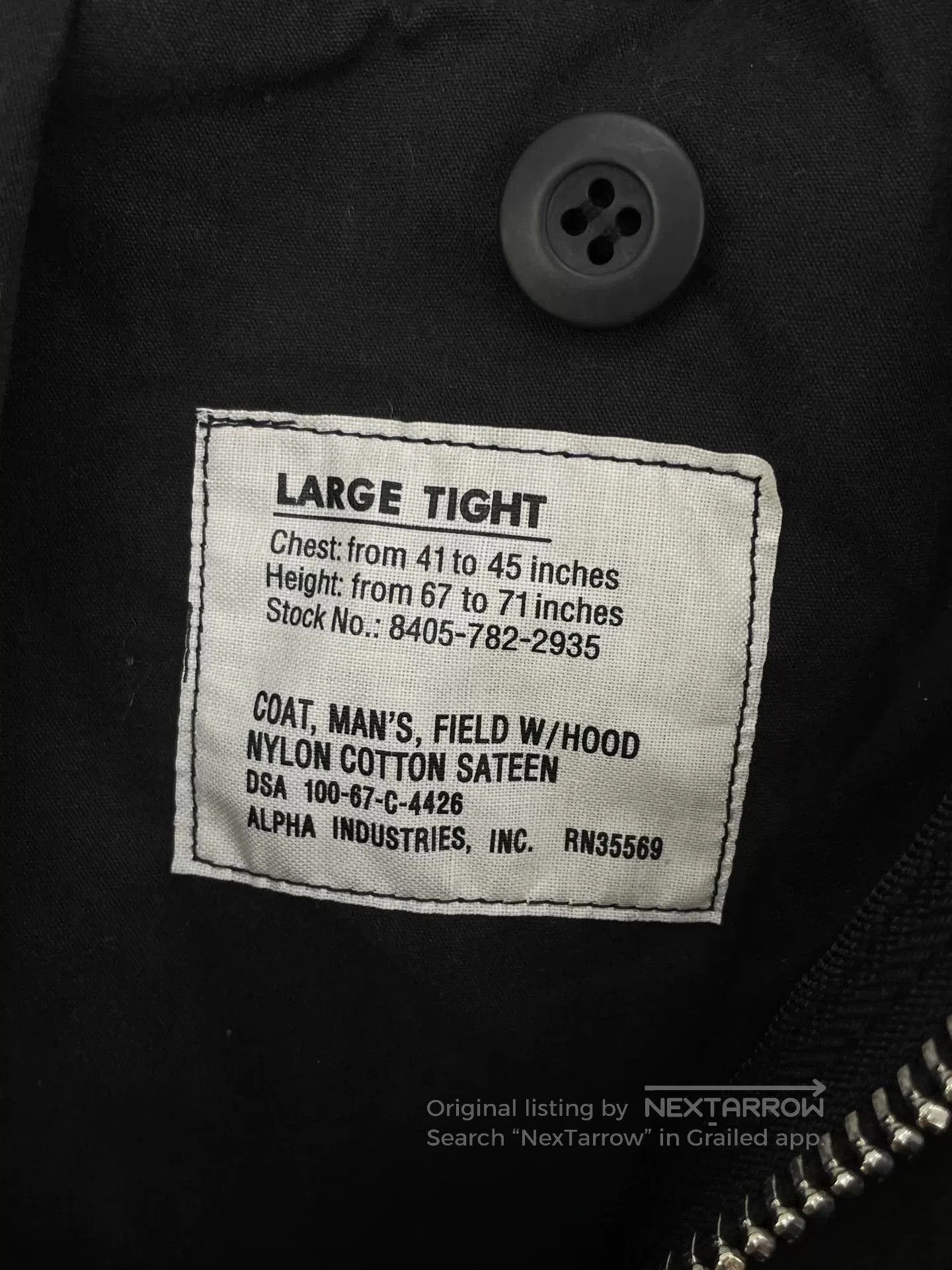 Alpha Industries Alpha x Mastermind M65 Military Jacket. Size US L / EU 52-54 / 3 - 4 Thumbnail