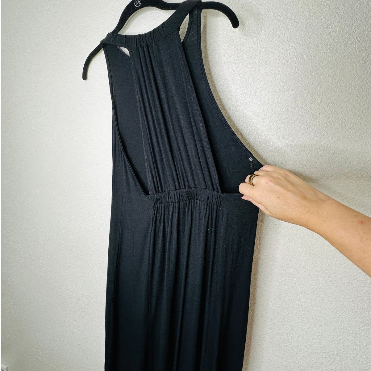 Other Black High Neck Plunging Sides Sleeveless Back Maxi Dress M Size M / US 6-8 / IT 42-44 - 9 Thumbnail