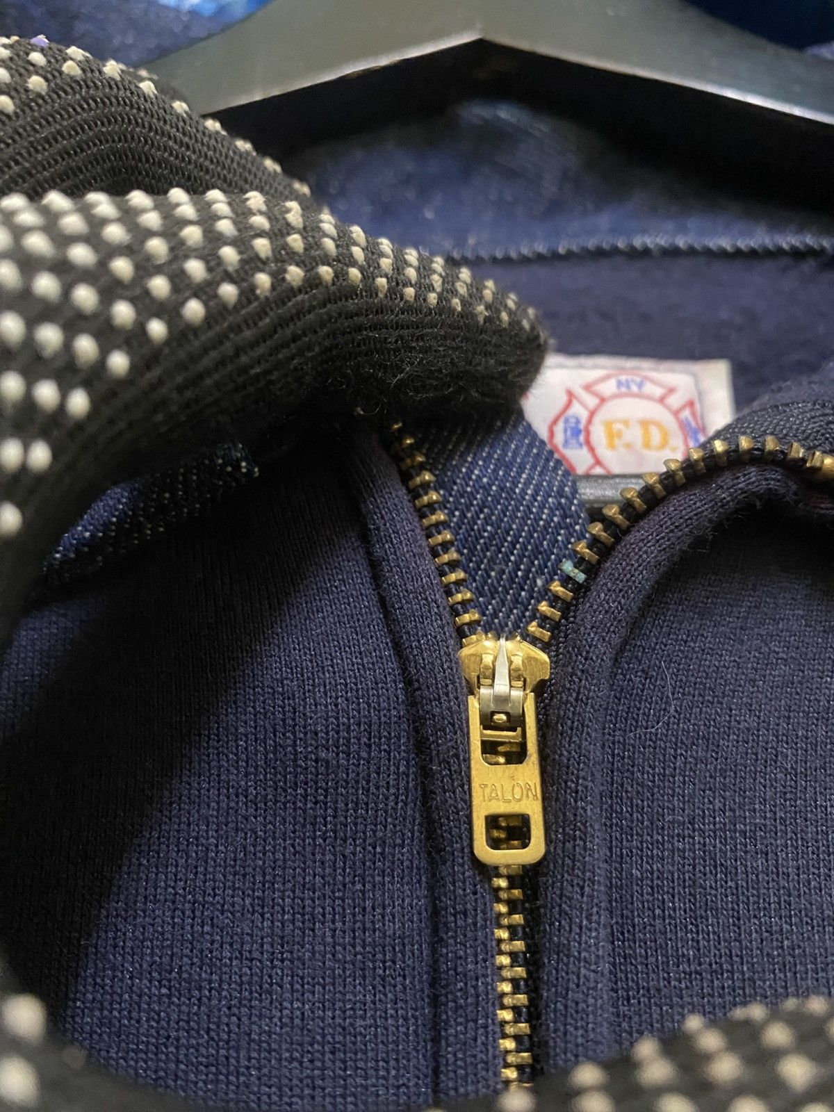 Vintage Vintage FDNY GAME Workwear Navy Half-Zip Sweatshirt Size US M / EU 48-50 / 2 - 7 Thumbnail