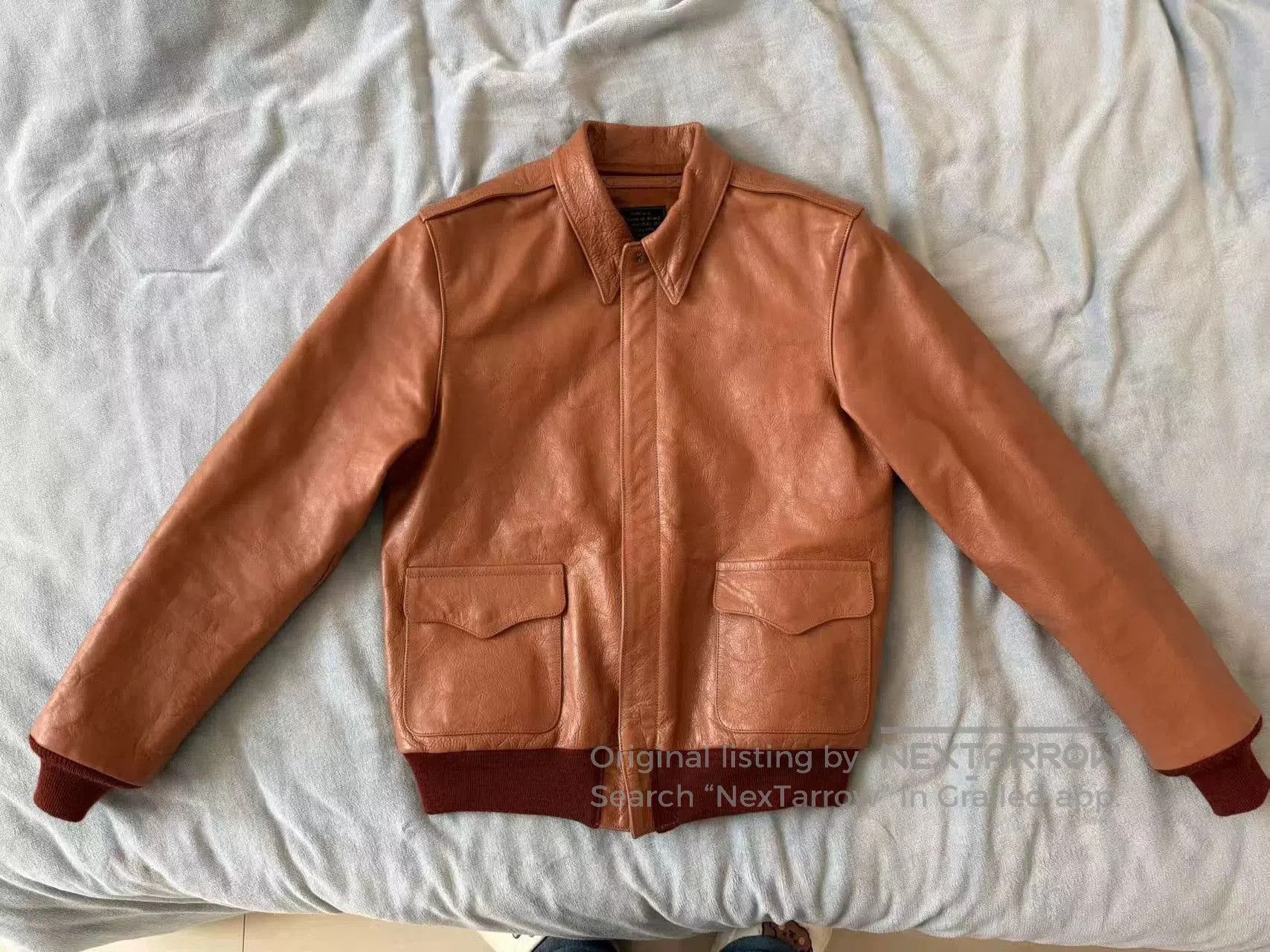 Rainbow Country A2 Leather Jacket Size 42. Size US XS / EU 42 / 0 - 1 Thumbnail