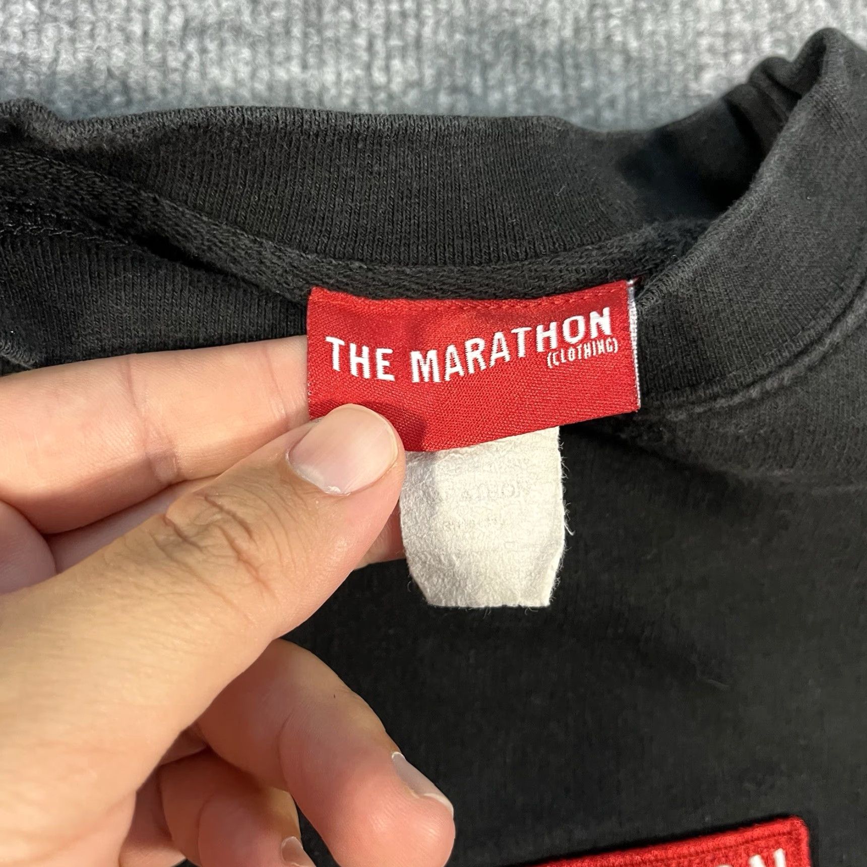 Vintage The Marathon TMC Black Hooded Sweatshirt Mens Small Graphic Nipsey Hussle Size US S / EU 44-46 / 1 - 4 Thumbnail