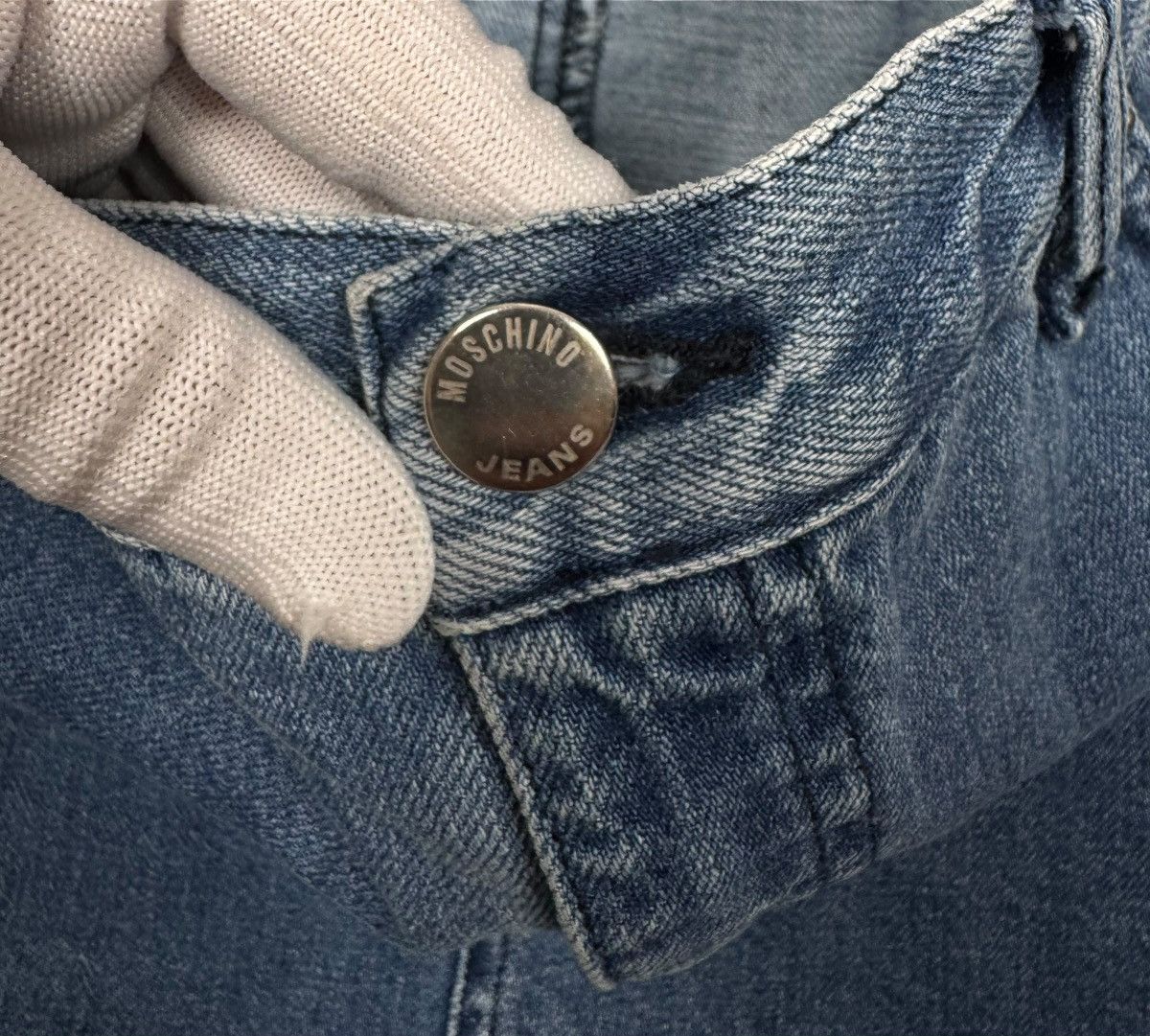 Moschino Moschino Jeans Vintage Mini Denim Skirt size IT44 US10 Size 30" / US 8 / IT 44 - 9 Thumbnail