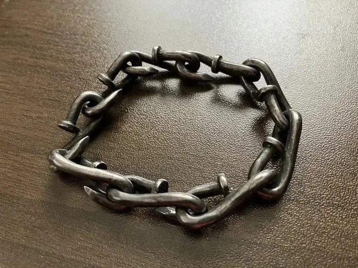 Jewelry Bending Nail Chain Bracelet Size ONE SIZE - 6 Thumbnail
