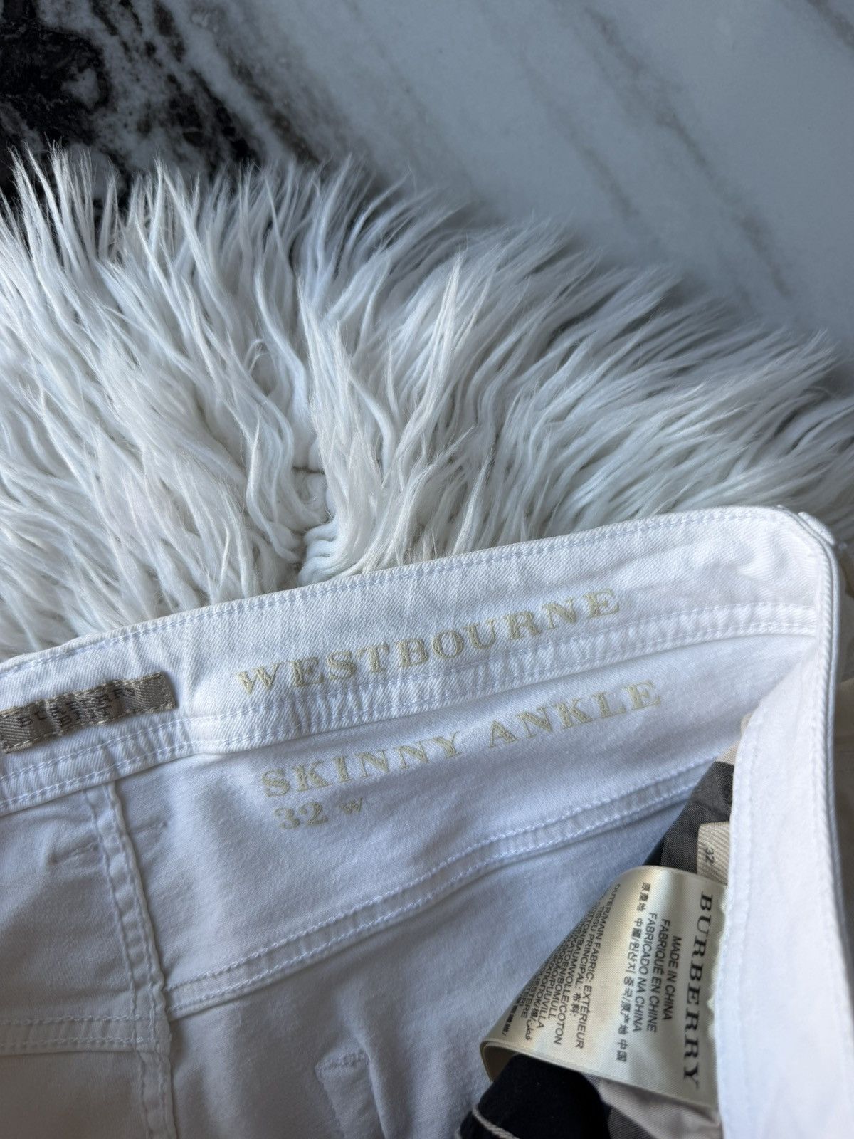 Burberry Burberry Brit White Slim Jeans / Archive Y2K Style / Size 32 Size US 32 / EU 48 - 6 Thumbnail