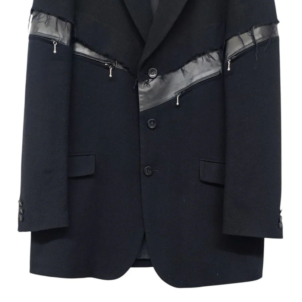 Yohji Yamamoto Yohji Yamamoto pour homme/ Cut-off design leather jacket Size US XL / EU 56 / 4 - 5 Thumbnail